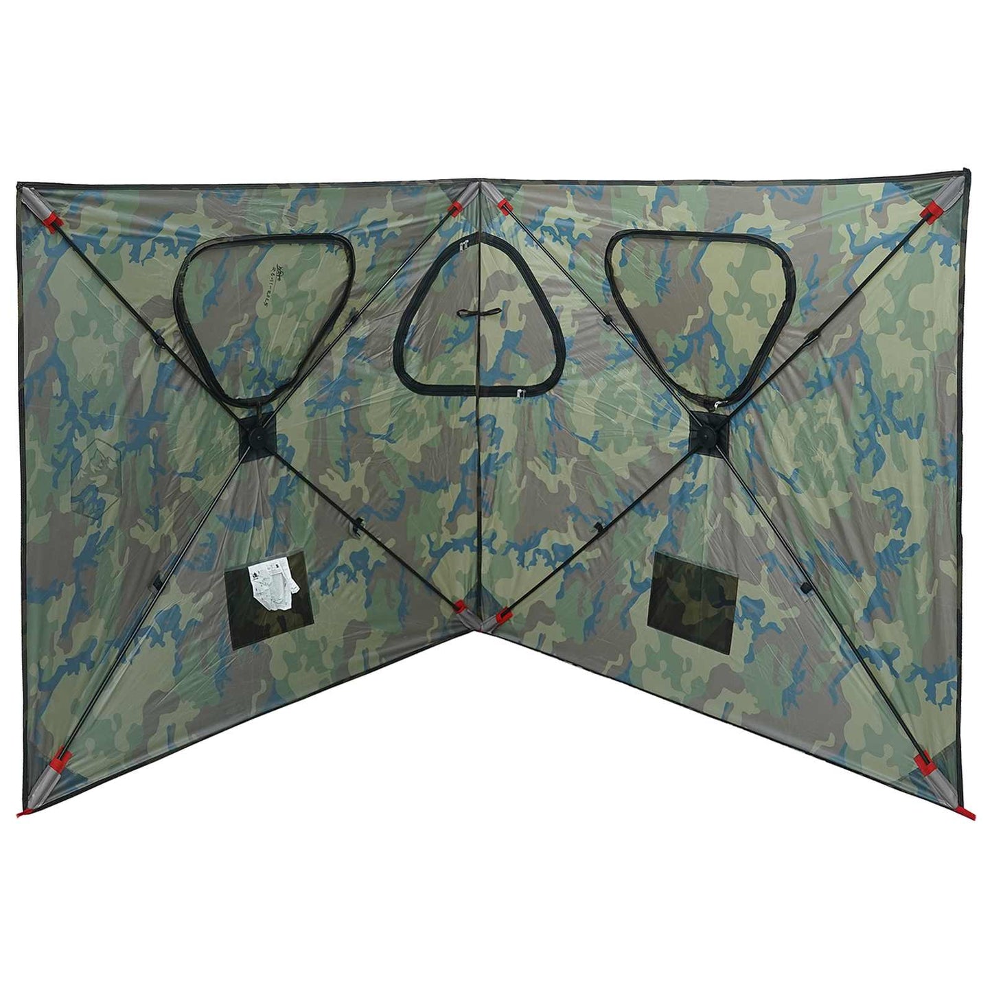 Huntingzelt 145 x 145 x 150 cm Tarnung Polyester und Stahl