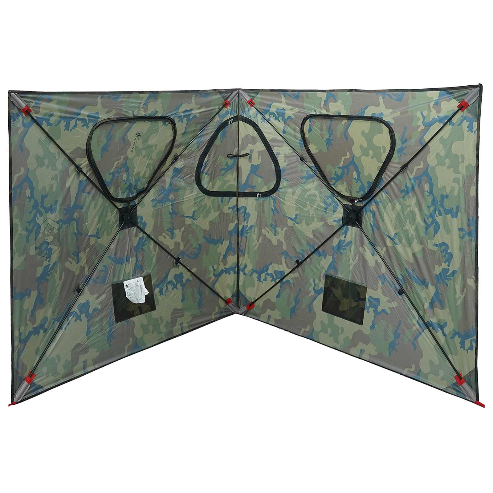 Huntingzelt 145 x 145 x 150 cm Tarnung Polyester und Stahl