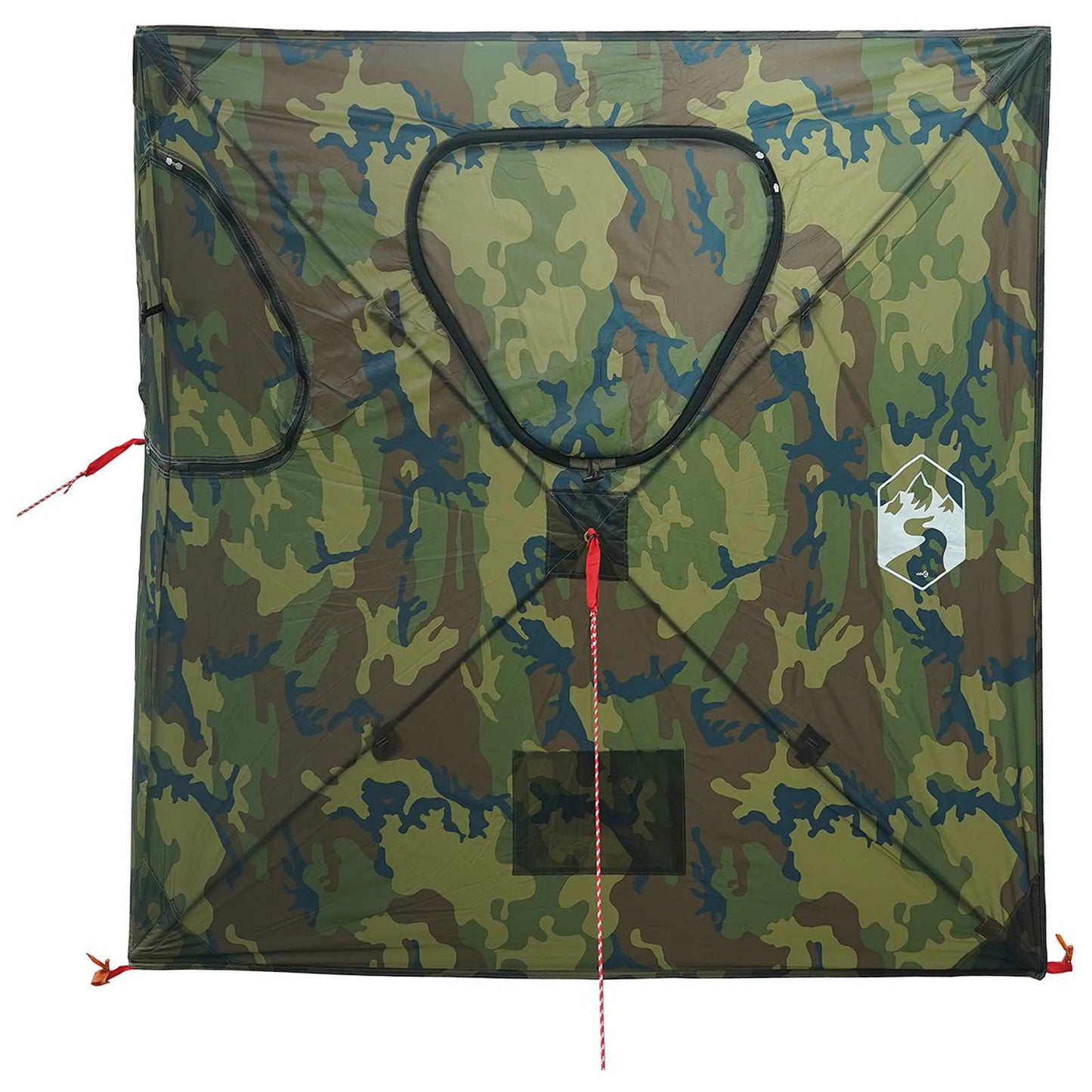 Huntingzelt 145 x 145 x 150 cm Tarnung Polyester und Stahl