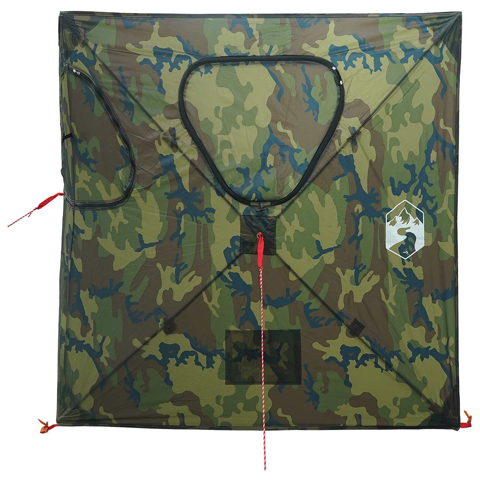 Huntingzelt 145 x 145 x 150 cm Tarnung Polyester und Stahl