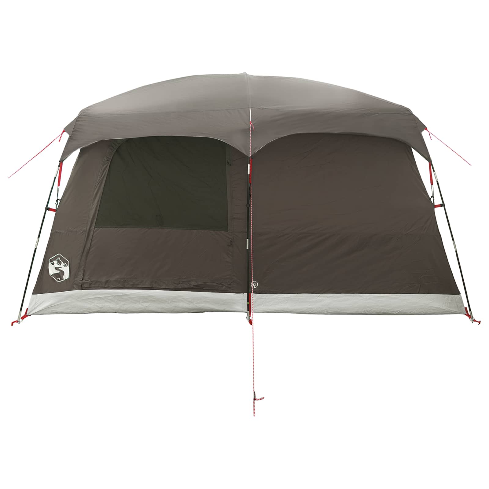 Familienzelt 6 Personen Braun Grau Polyester