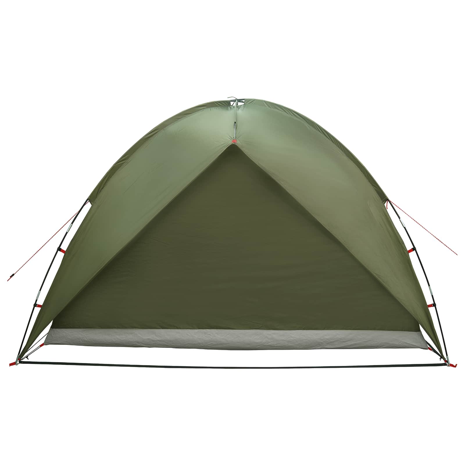 Campingzelt mit Regenhaube wasserdicht 4 Personen Olivgrün