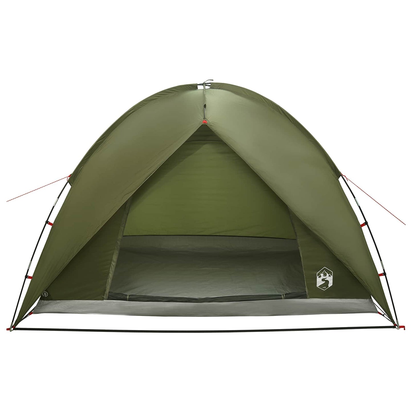 Campingzelt mit Regenhaube wasserdicht 4 Personen Olivgrün