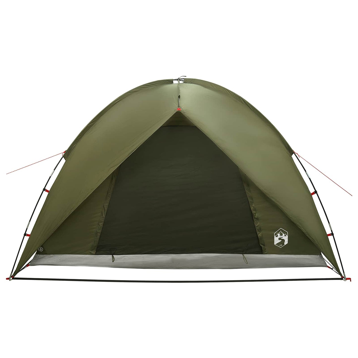 Campingzelt mit Regenhaube wasserdicht 4 Personen Olivgrün