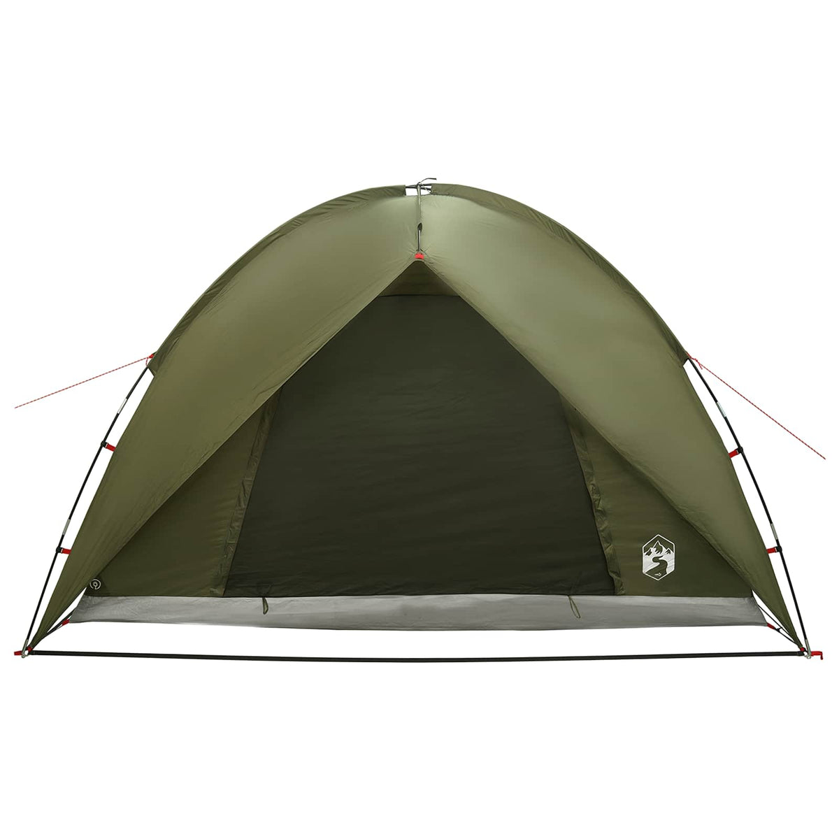 Campingzelt mit Regenhaube wasserdicht 3 Personen Olivgrün