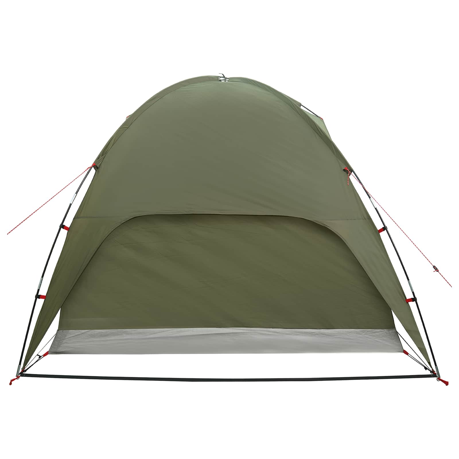 Campingzelt mit Regenhaube wasserdicht 4 Personen Olivgrün
