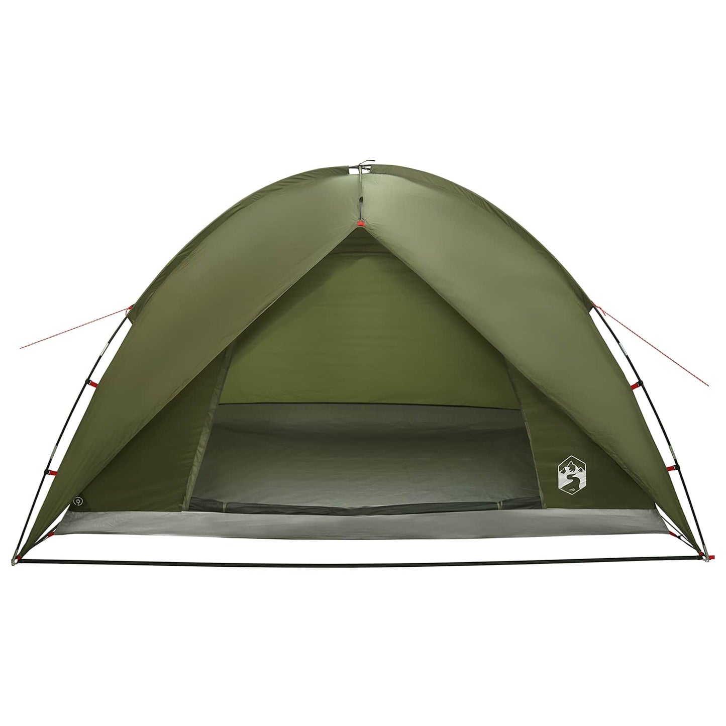 Campingzelt mit Regenhaube wasserdicht 4 Personen Olivgrün