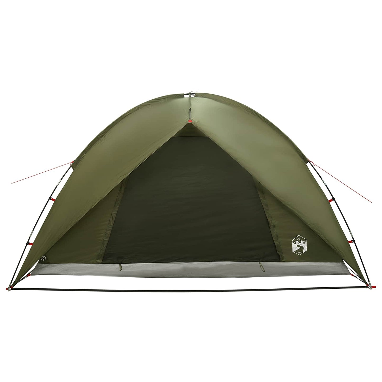 Campingzelt mit Regenhaube wasserdicht 4 Personen Olivgrün