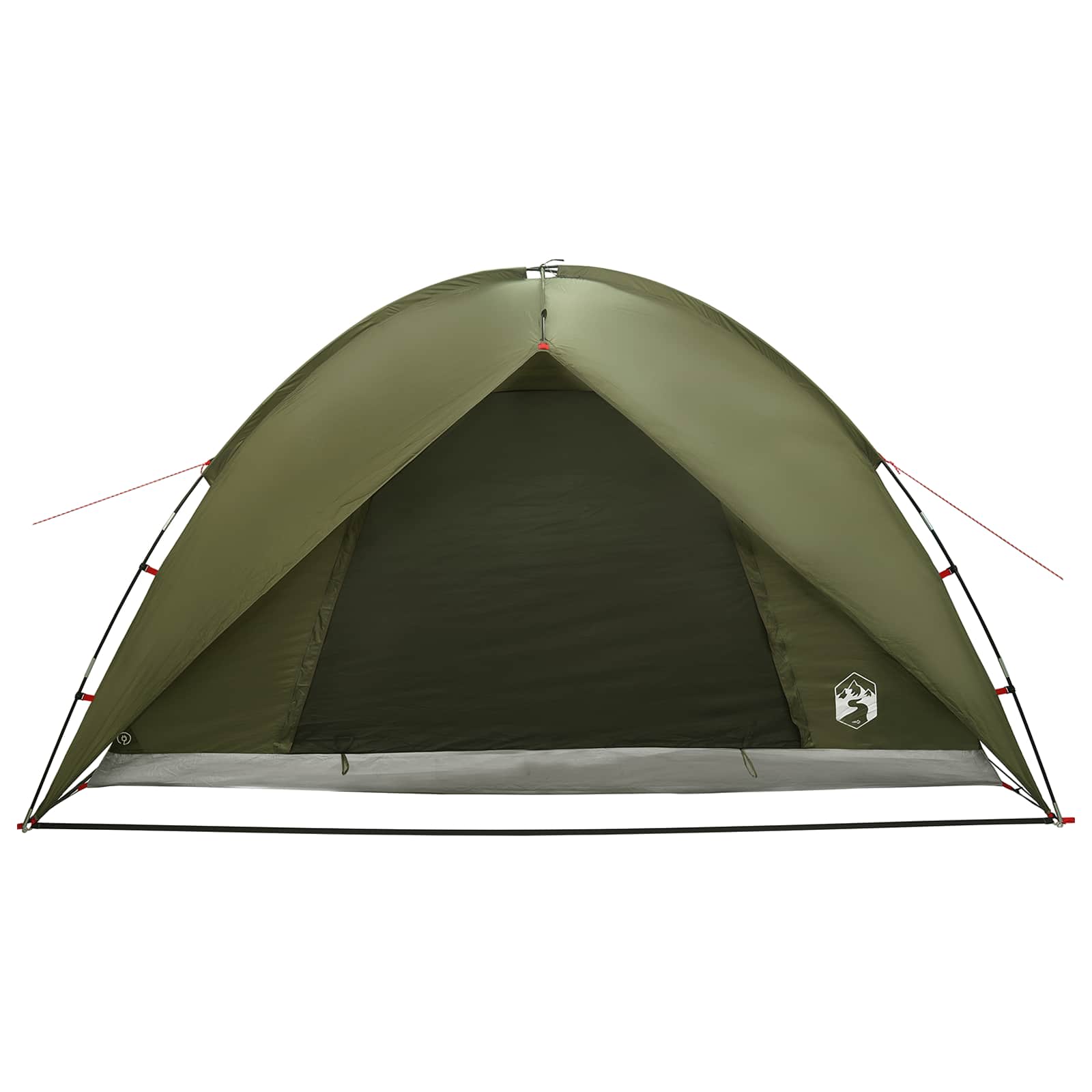 Campingzelt mit Regenhaube wasserdicht 4 Personen Olivgrün