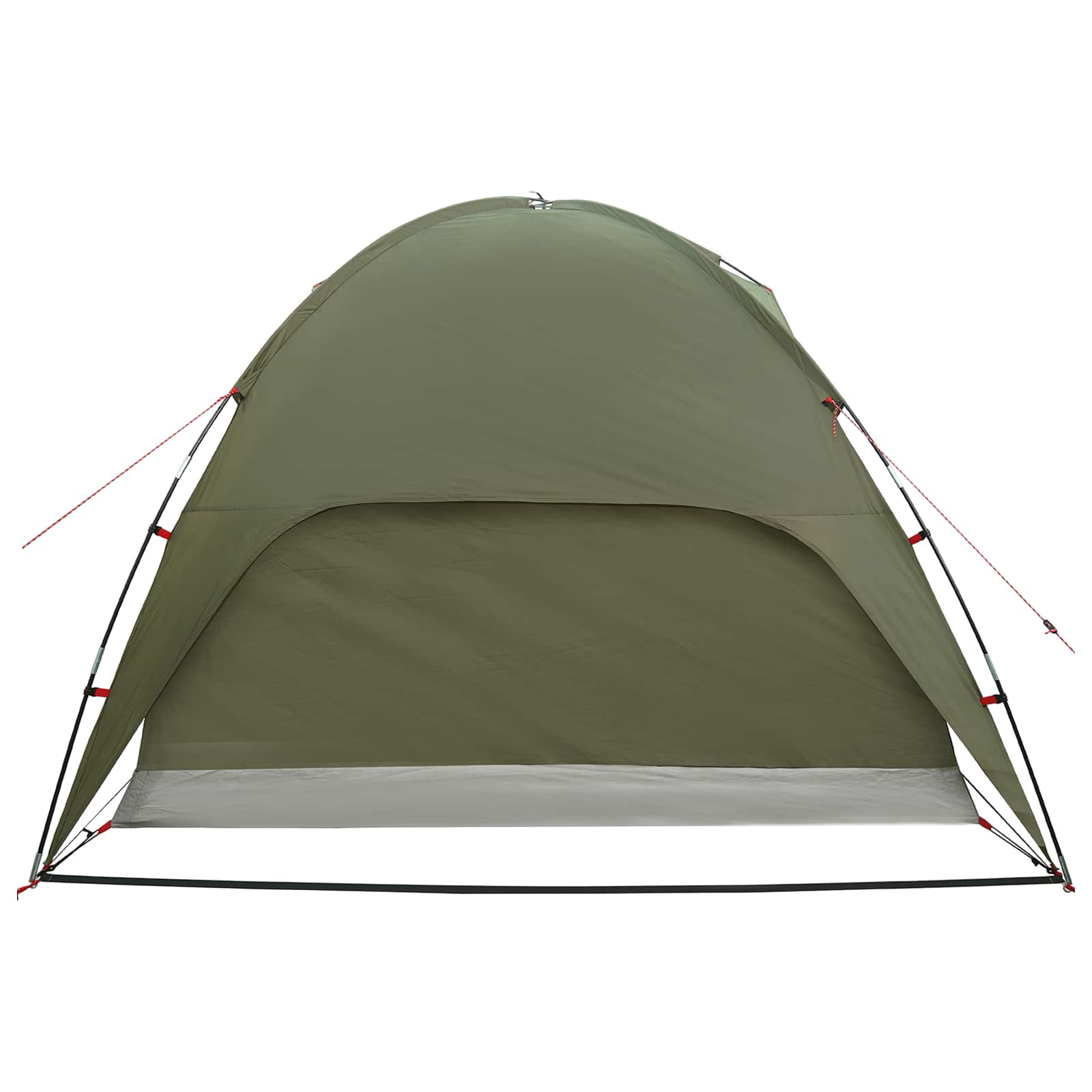 Campingzelt mit Regenhaube wasserdicht 4 Personen Olivgrün