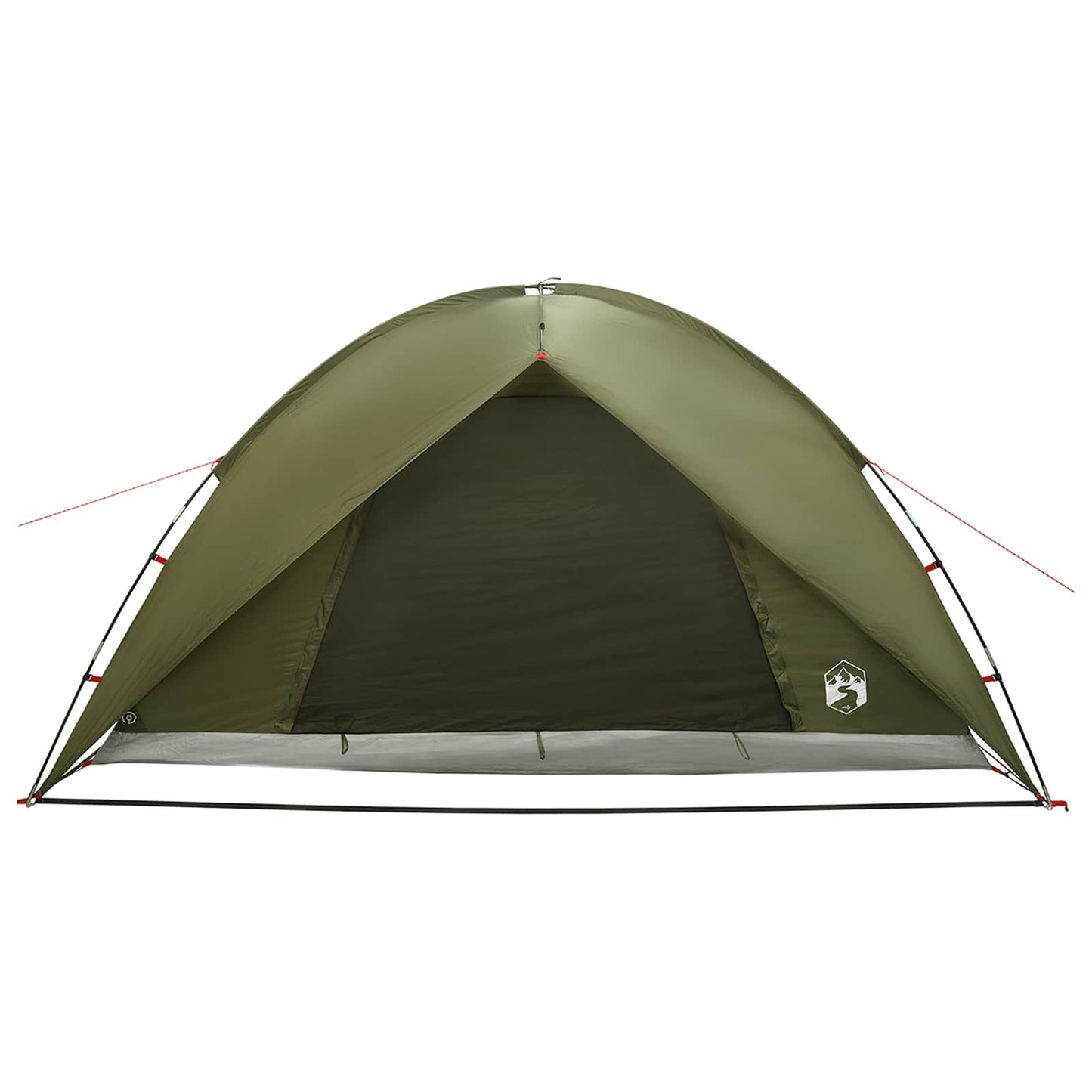 Campingzelt mit Regenhaube wasserdicht 4 Personen Olivgrün
