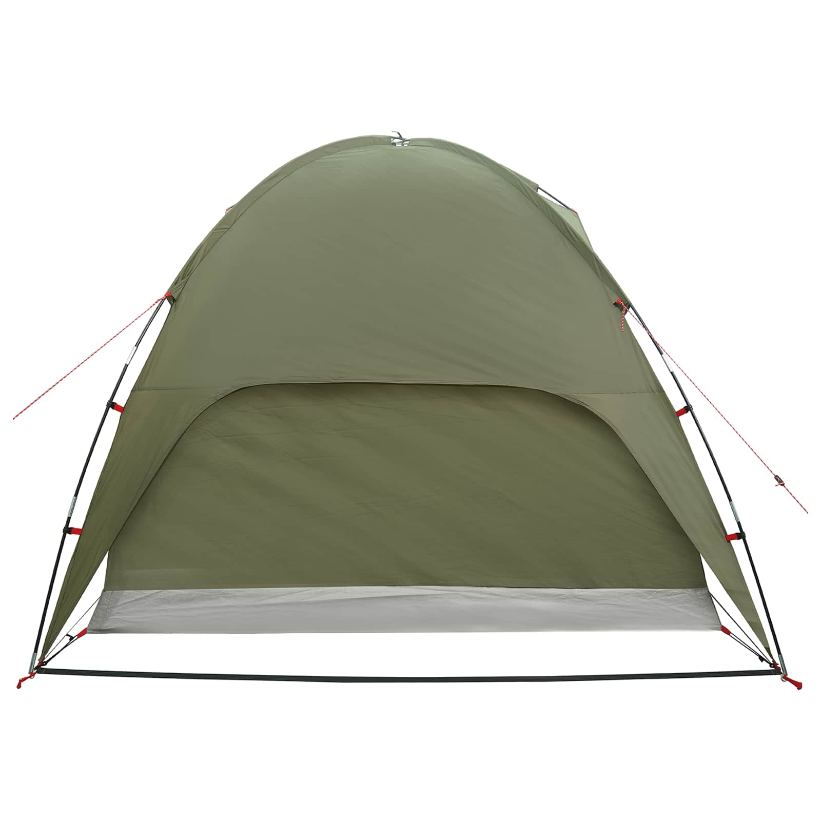 Campingzelt mit Regenhaube wasserdicht 4 Personen Olivgrün