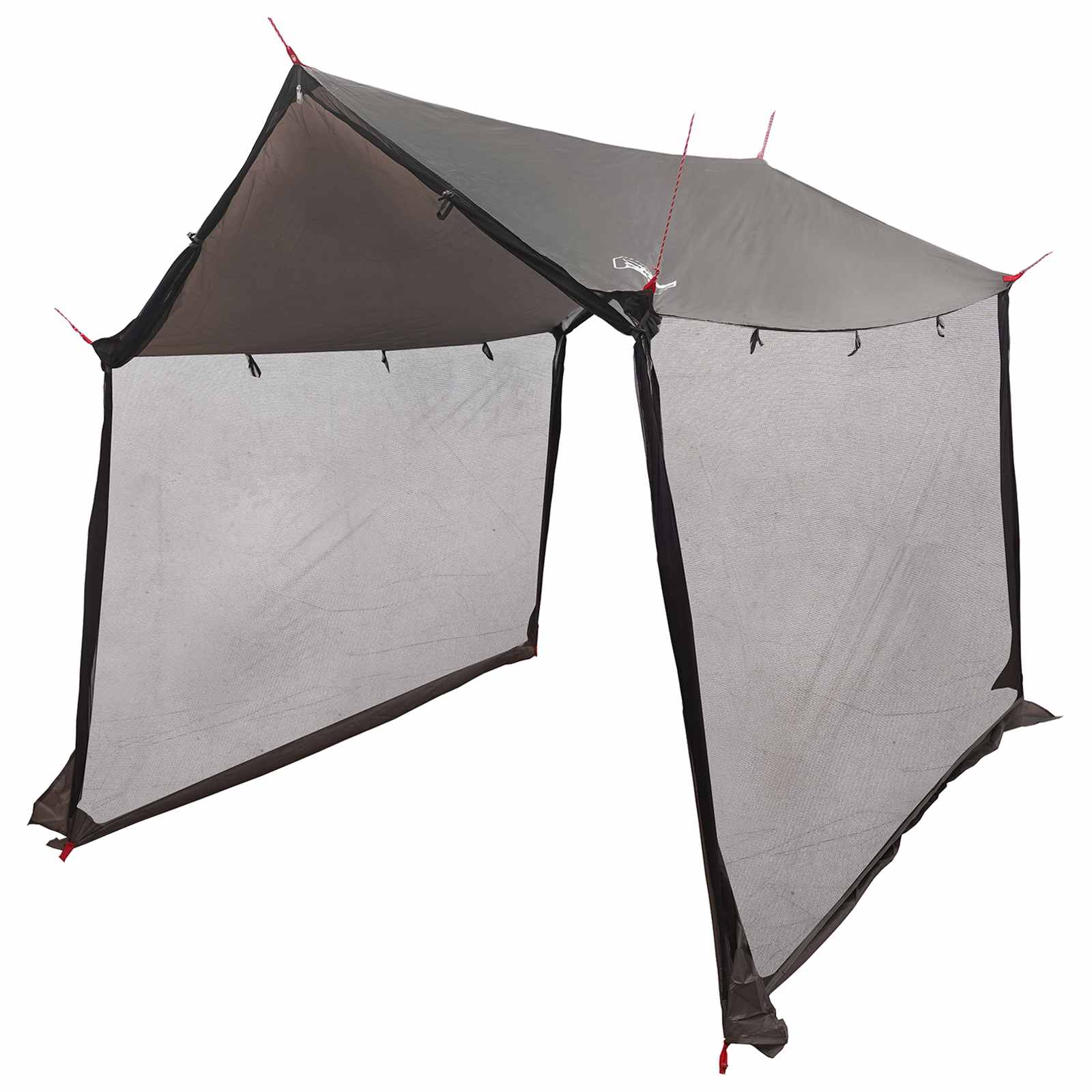 Camping-Tarp mit Netzwänden 270 x 210 x 210 cm Braun Grau
