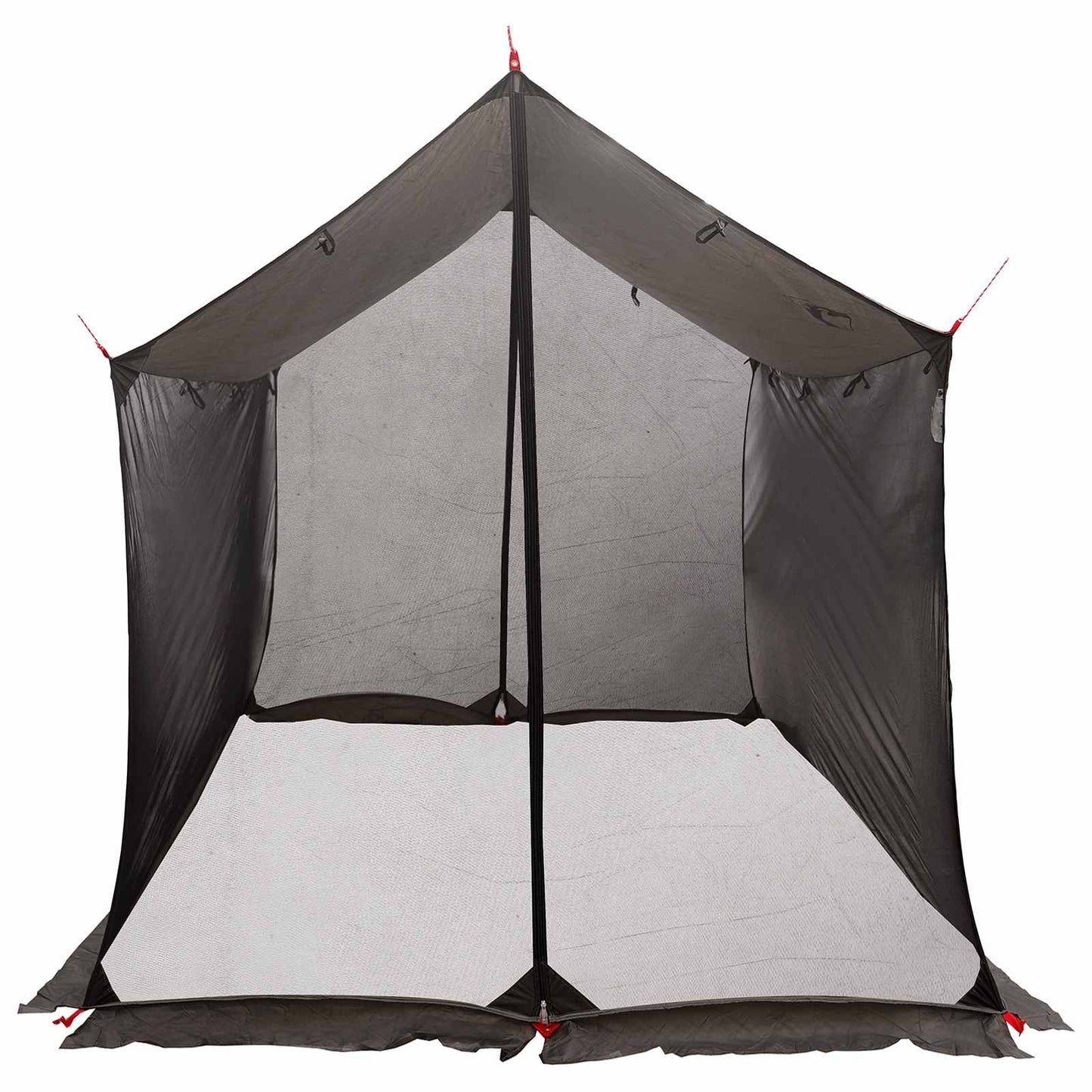 Camping-Tarp mit Netzwänden 270 x 210 x 210 cm Braun Grau
