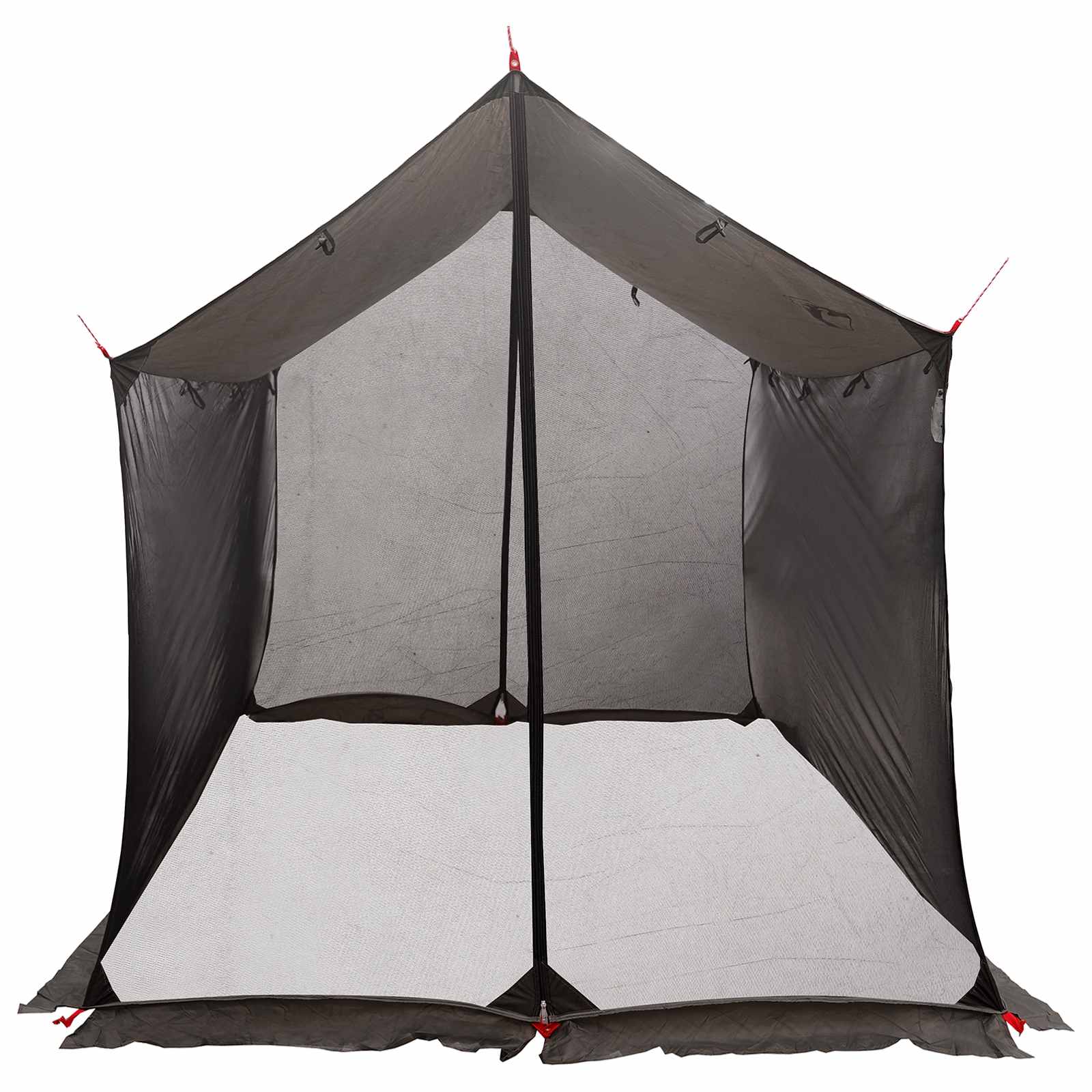 Camping-Tarp mit Netzwänden 270 x 210 x 210 cm Braun Grau