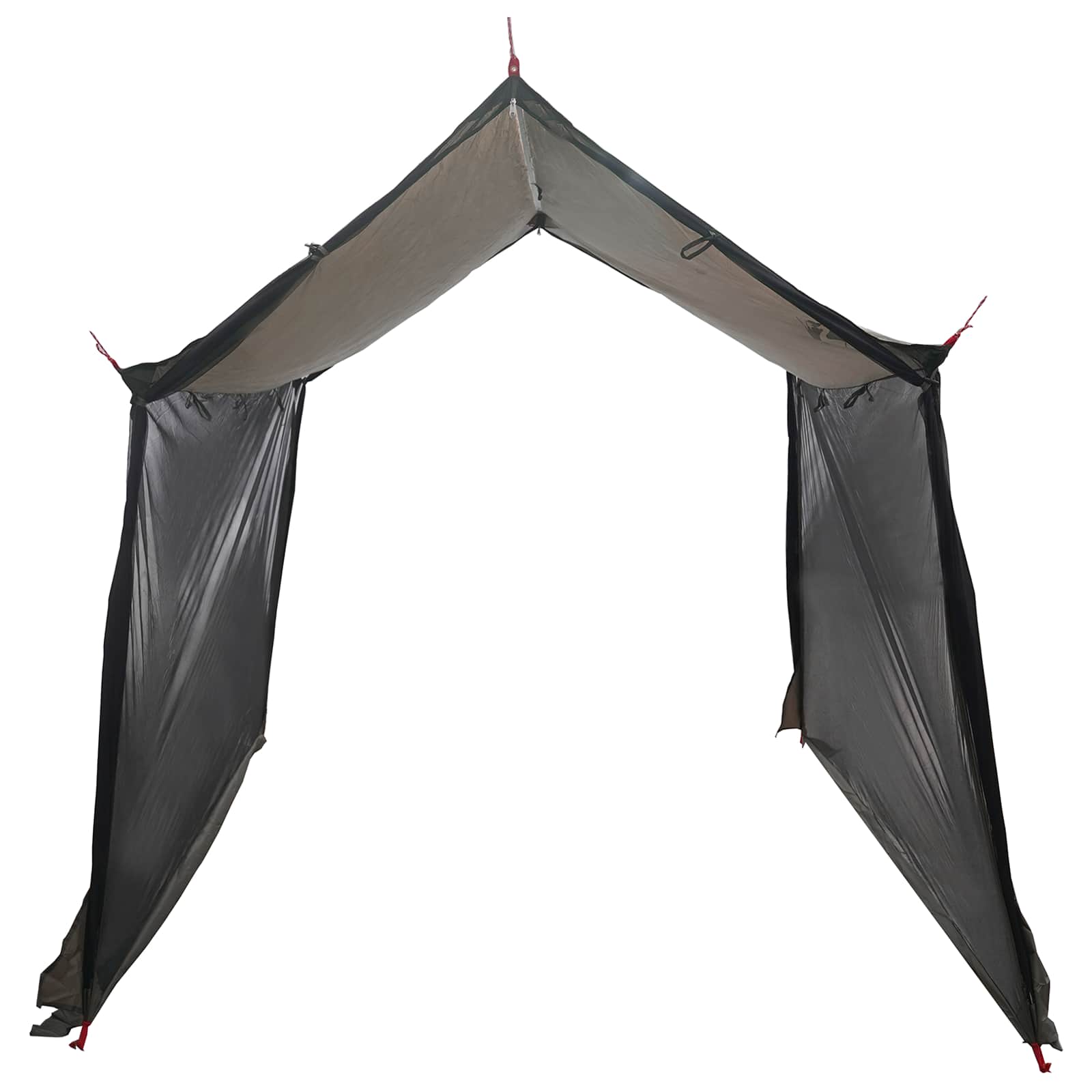 Camping-Tarp mit Netzwänden 270 x 210 x 210 cm Braun Grau