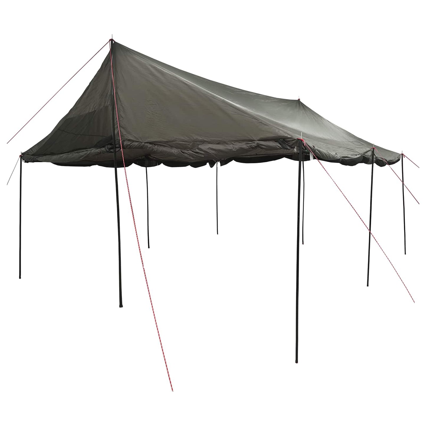 Familienzelt Braun grau 450 x 400 x 265 cm Polyester und Stahl
