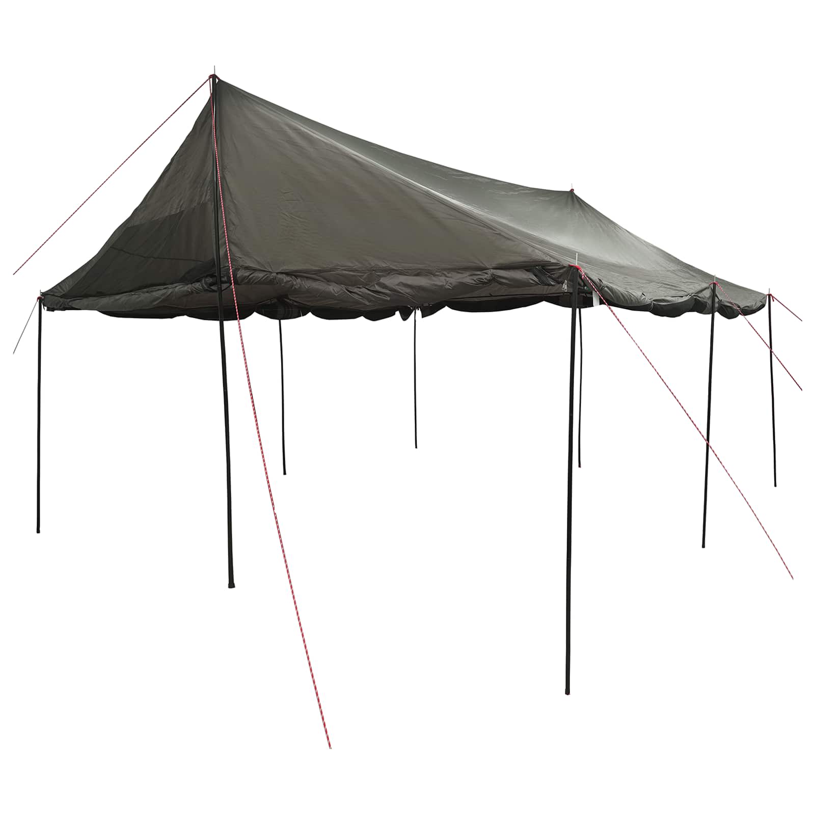 Familienzelt Braun grau 450 x 400 x 265 cm Polyester und Stahl