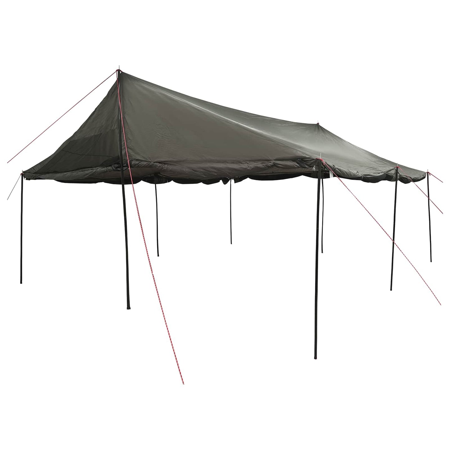 Familienzelt Braun grau 600 x 400 x 268 cm Polyester und Stahl