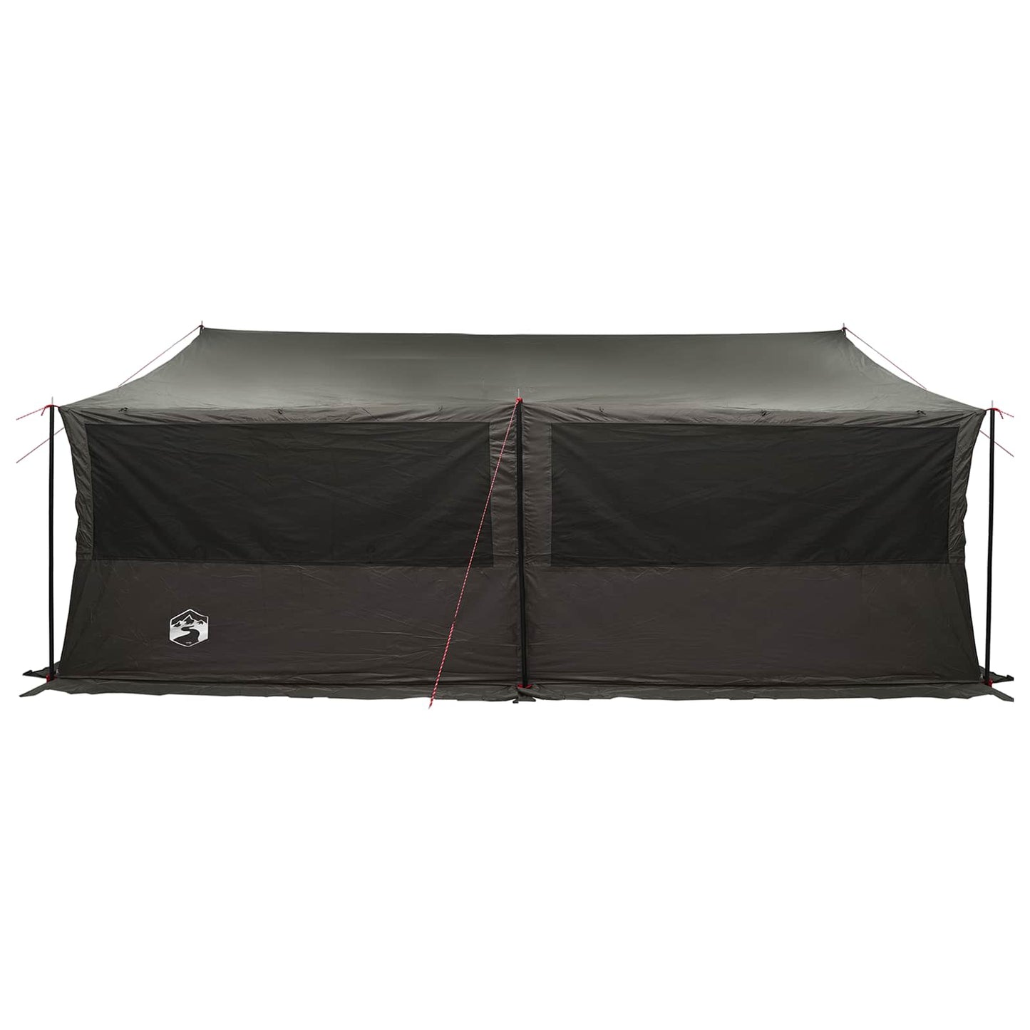Familienzelt Braun grau 600 x 400 x 268 cm Polyester und Stahl