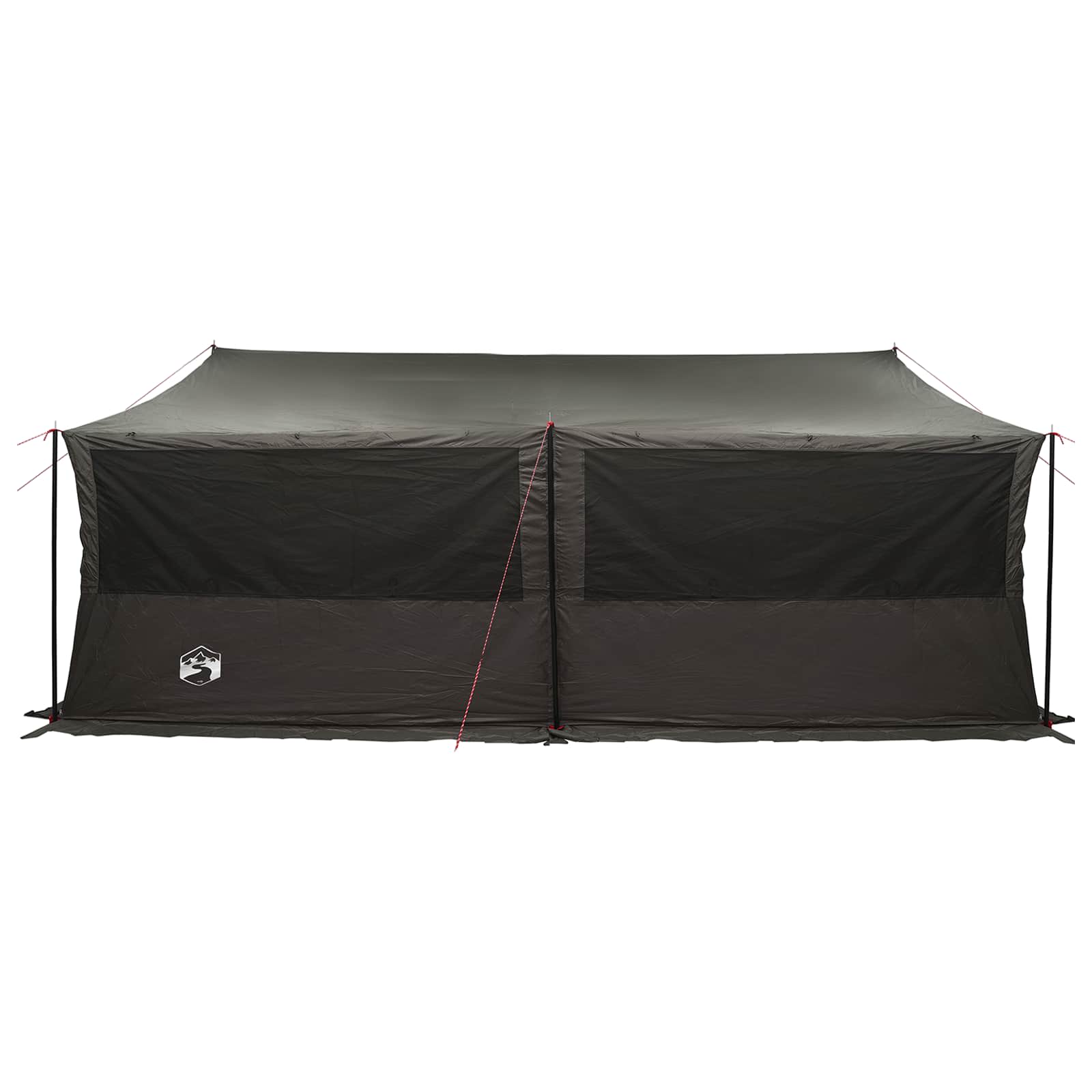 Familienzelt Braun grau 600 x 400 x 268 cm Polyester und Stahl