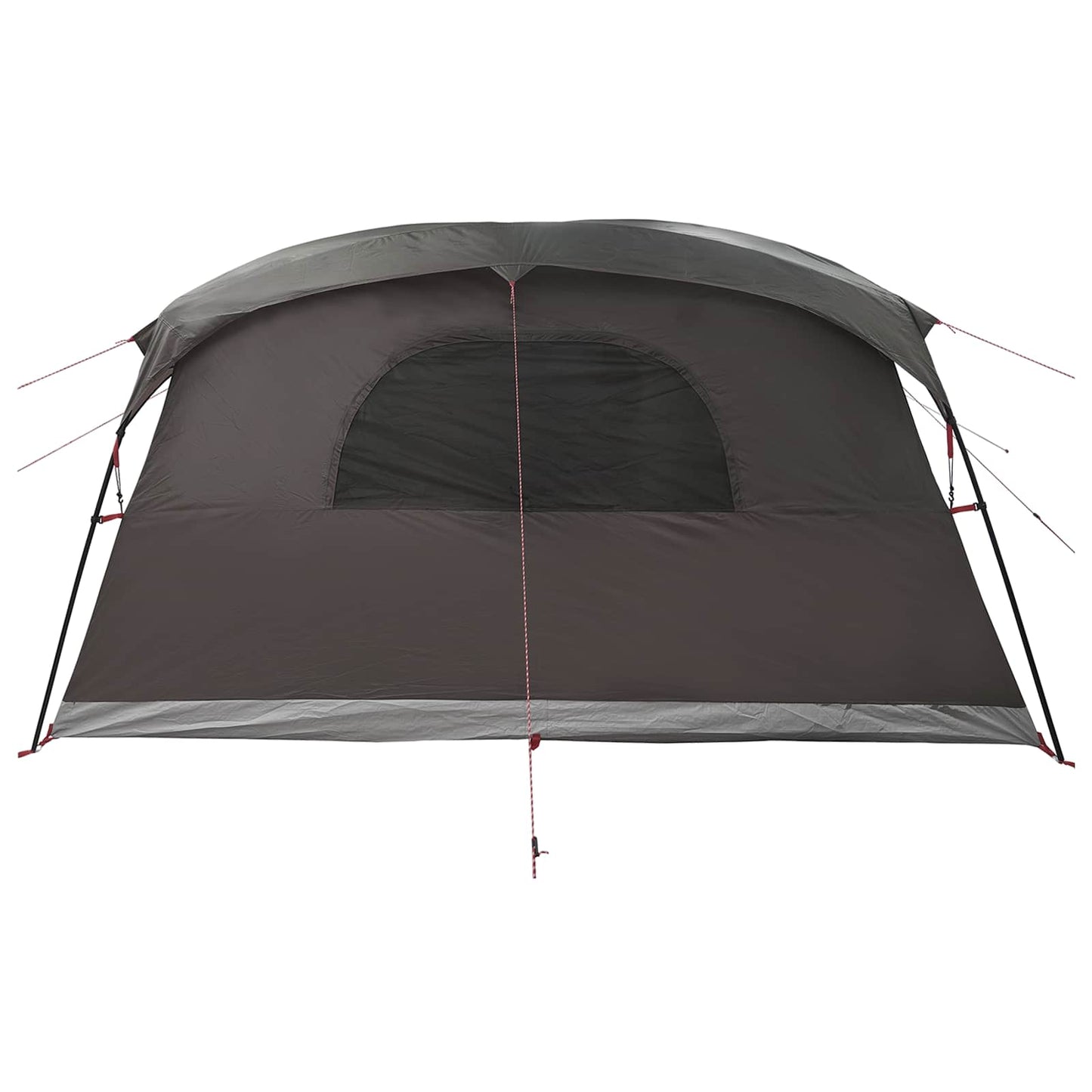 Tunnelzelt Braun Grau 427 x 305 x 205 cm Polyester und Stahl