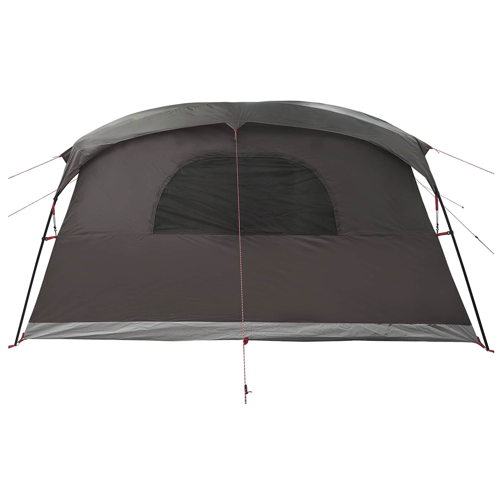 Tunnelzelt Braun Grau 427 x 305 x 205 cm Polyester und Stahl