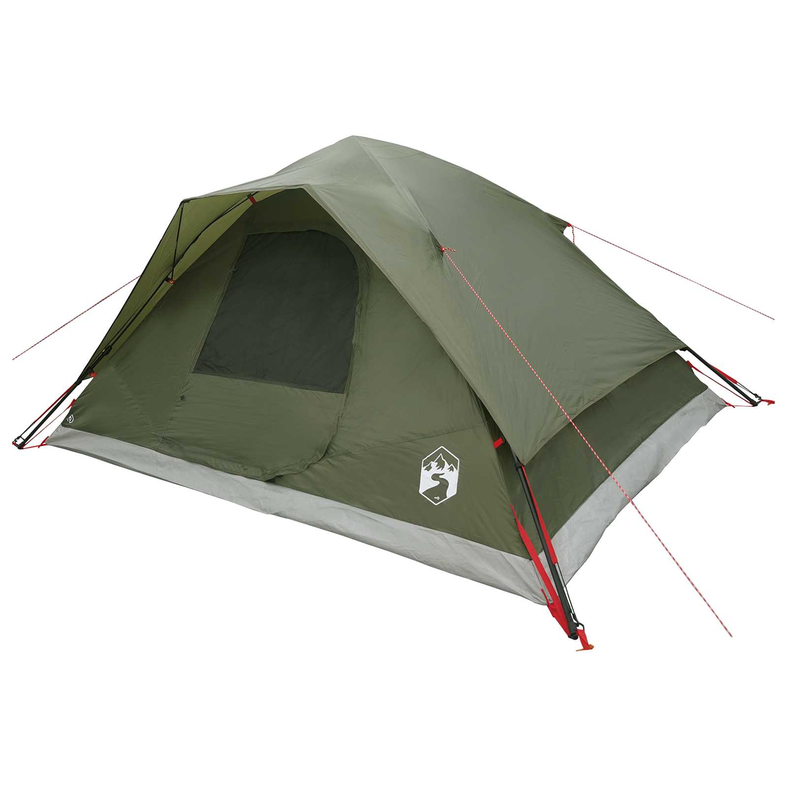 Sofort Zelt Olive Grün 305 x 215 x 140 cm Polyester und Stahl
