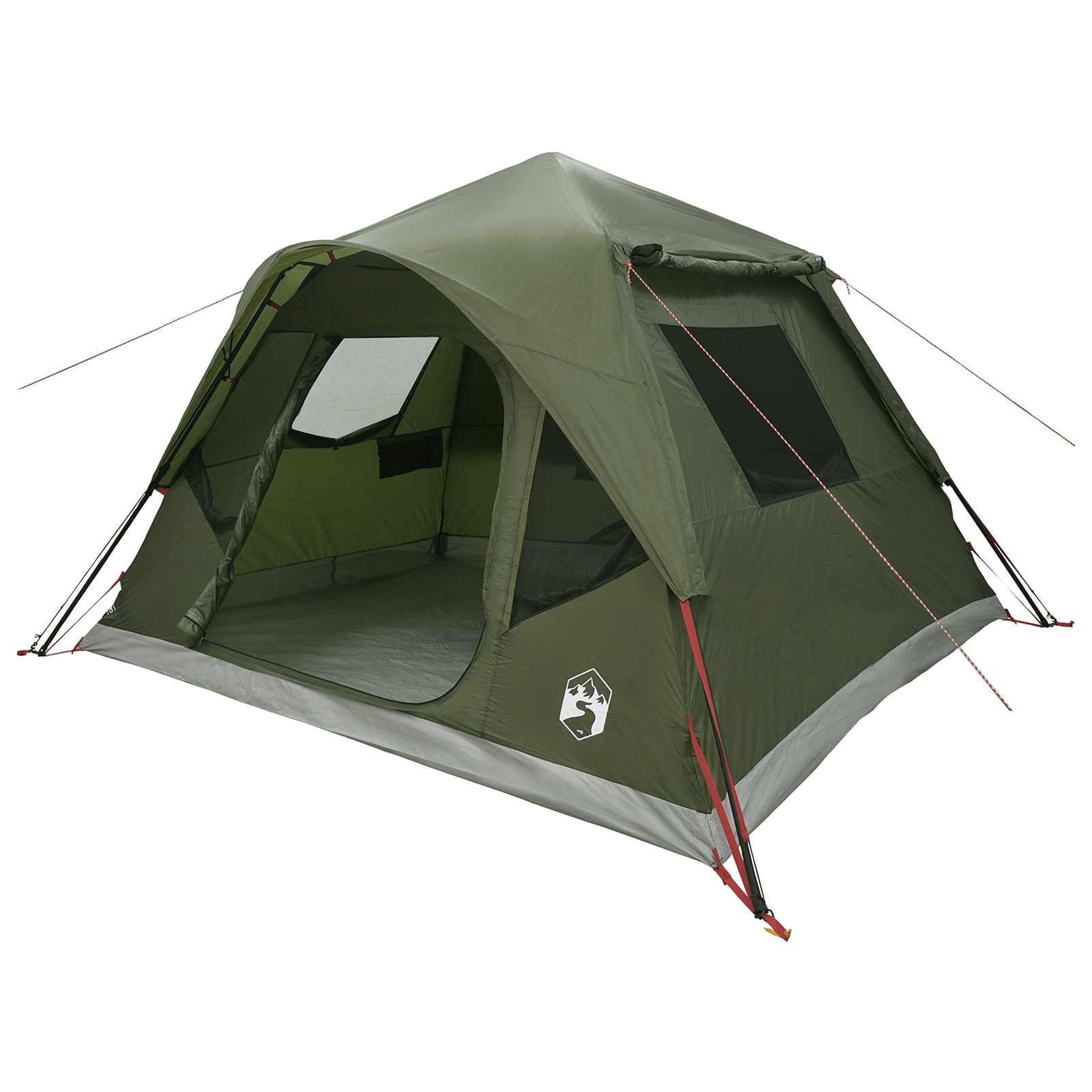 Sofort Zelt Olive Grün 305 x 275 x 190 cm Polyester und Stahl