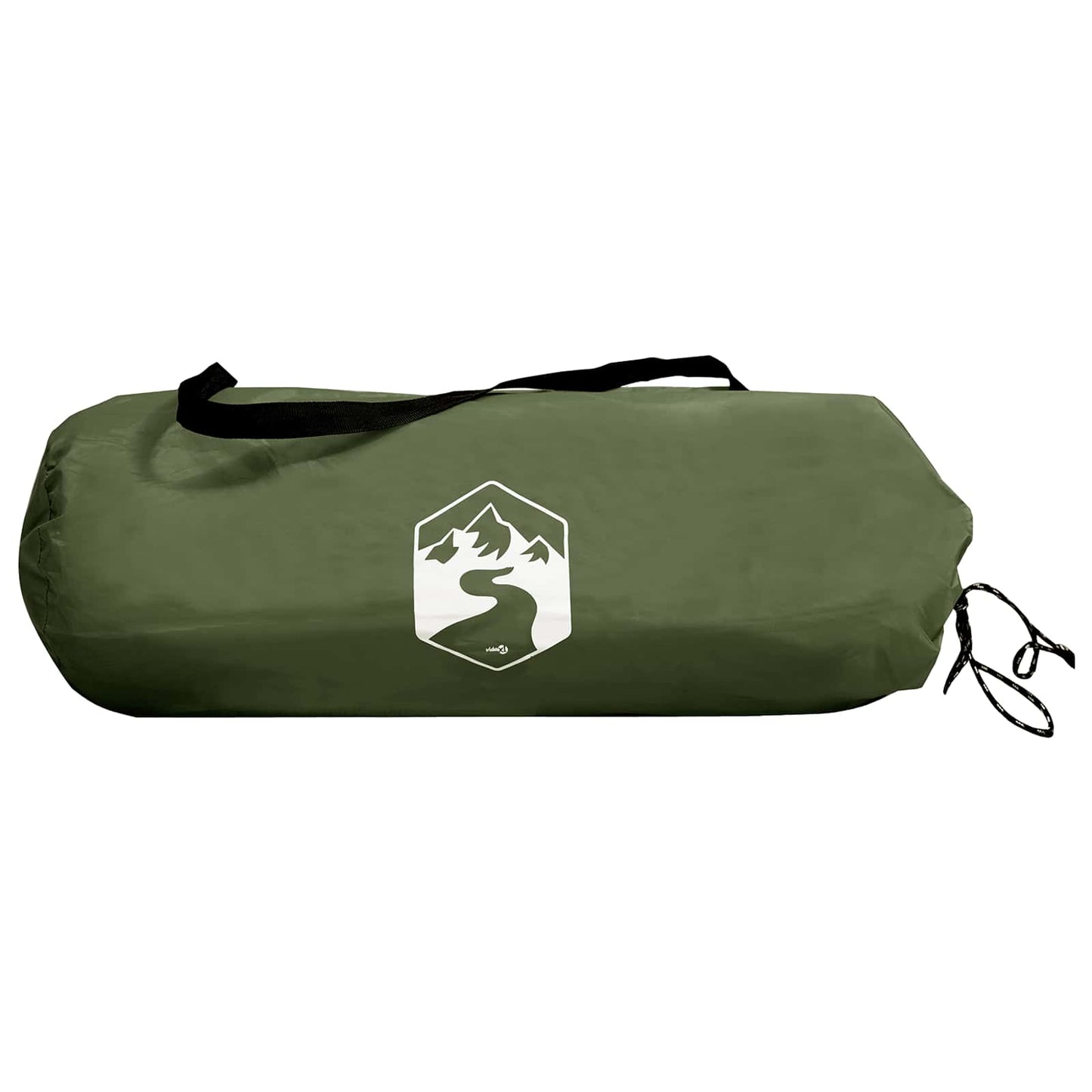 Tunnelzelt 410 x 175 x 105 cm Olivgrün Polyester und Stahl