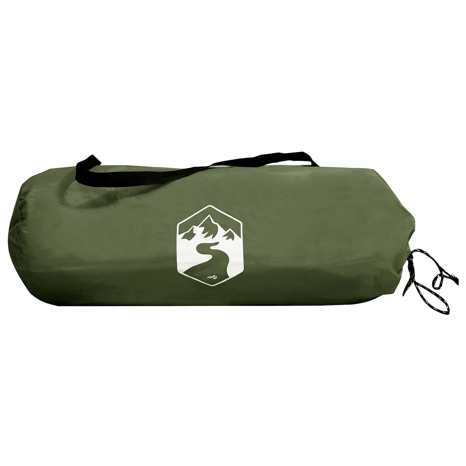 Tunnelzelt 410 x 175 x 105 cm Olivgrün Polyester und Stahl