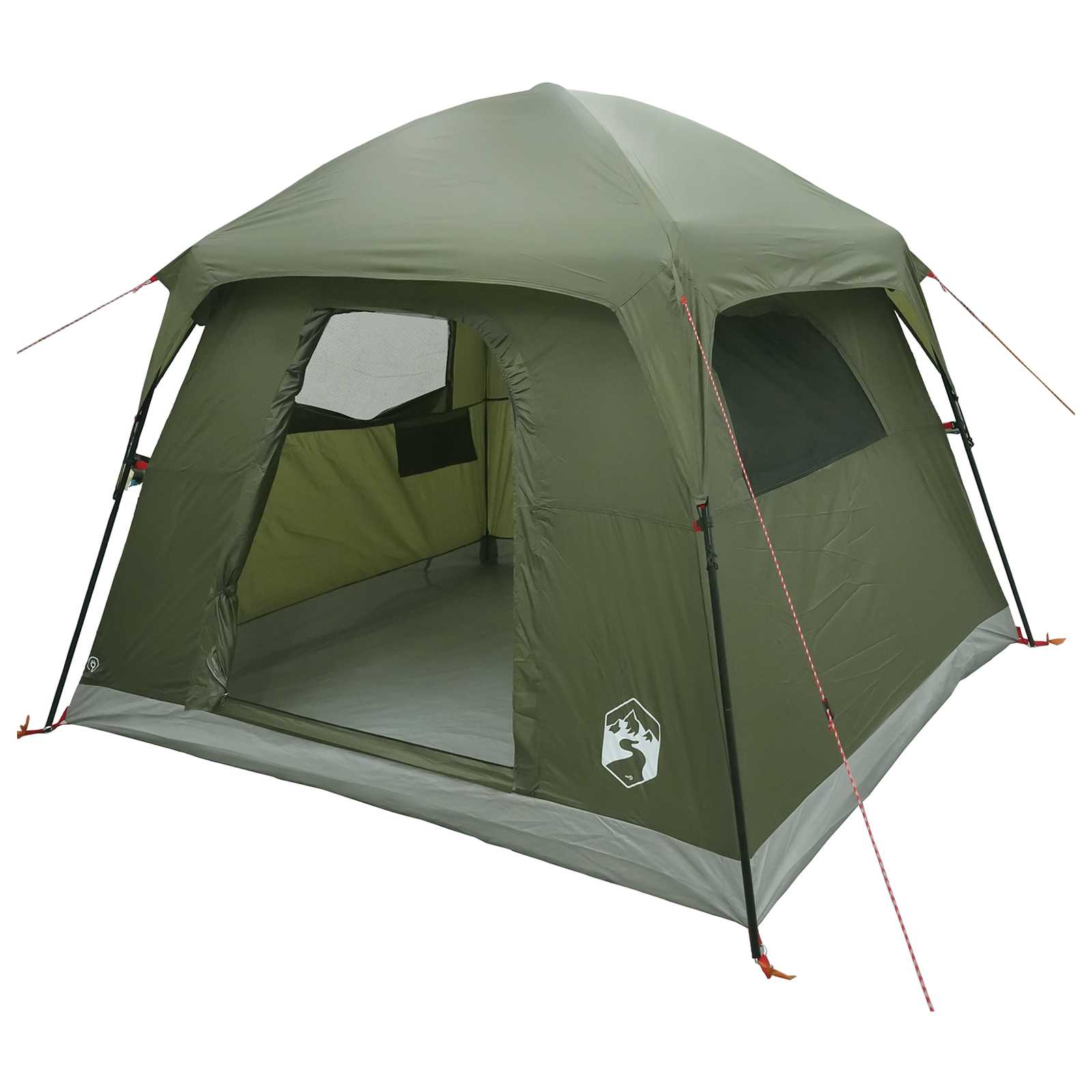 Hütten-Zelt Olive Grün 244 x 213 x 183 cm Polyester und Stahl