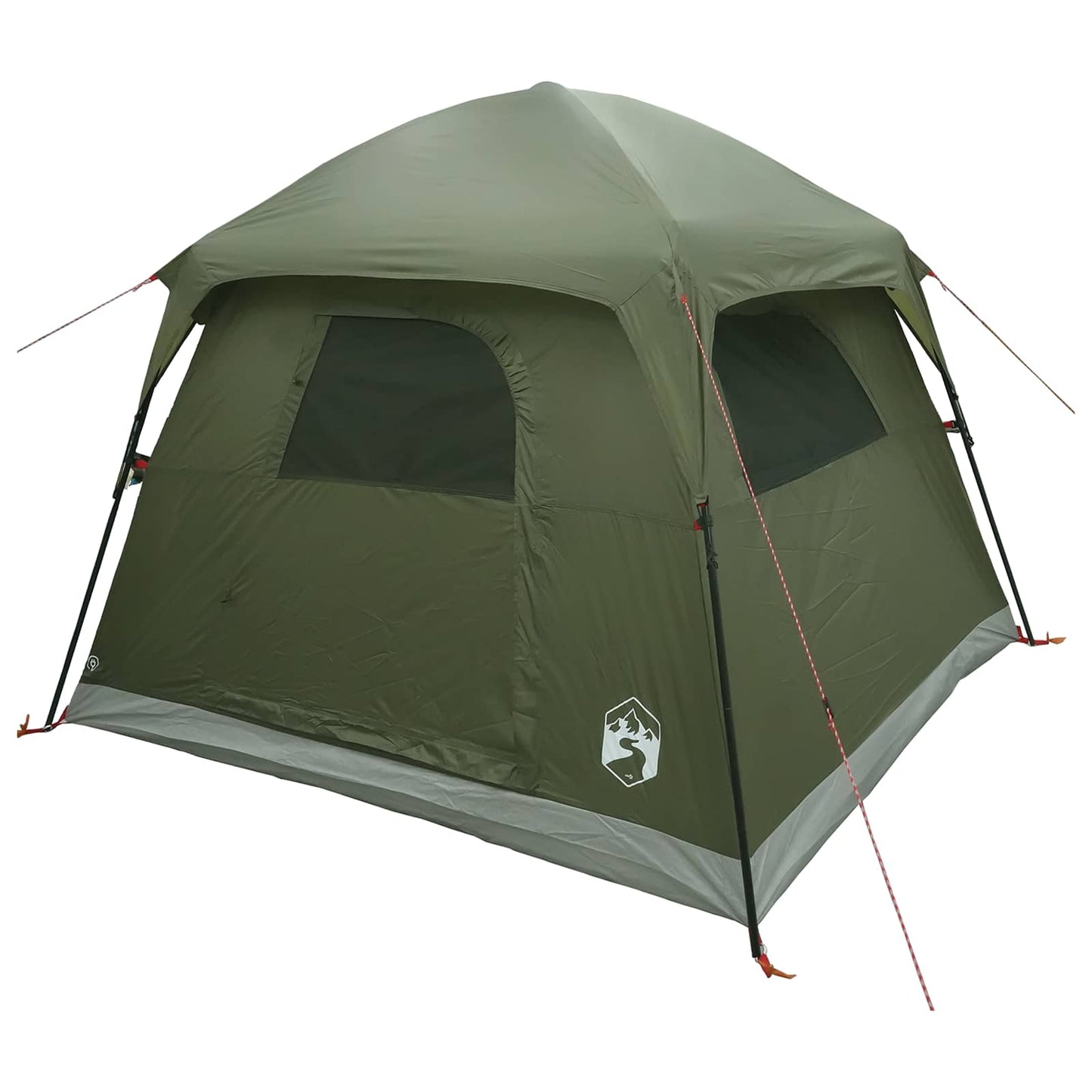 Hütten-Zelt Olive Grün 244 x 213 x 183 cm Polyester und Stahl