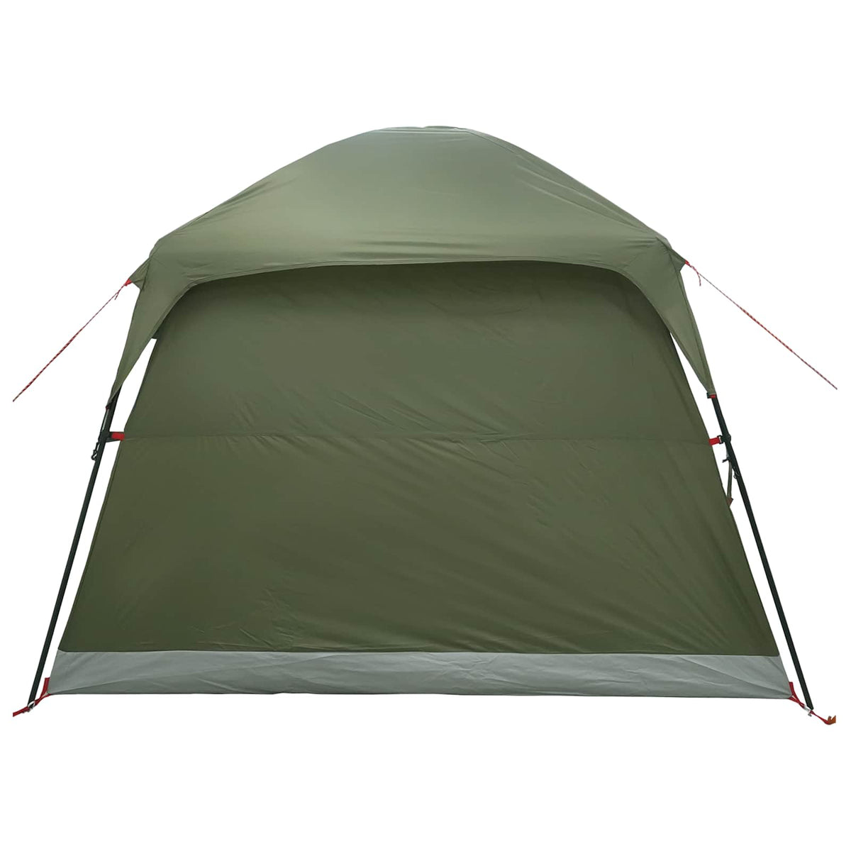 Hütten-Zelt 4 Personen Olive Grün Polyester und Stahl