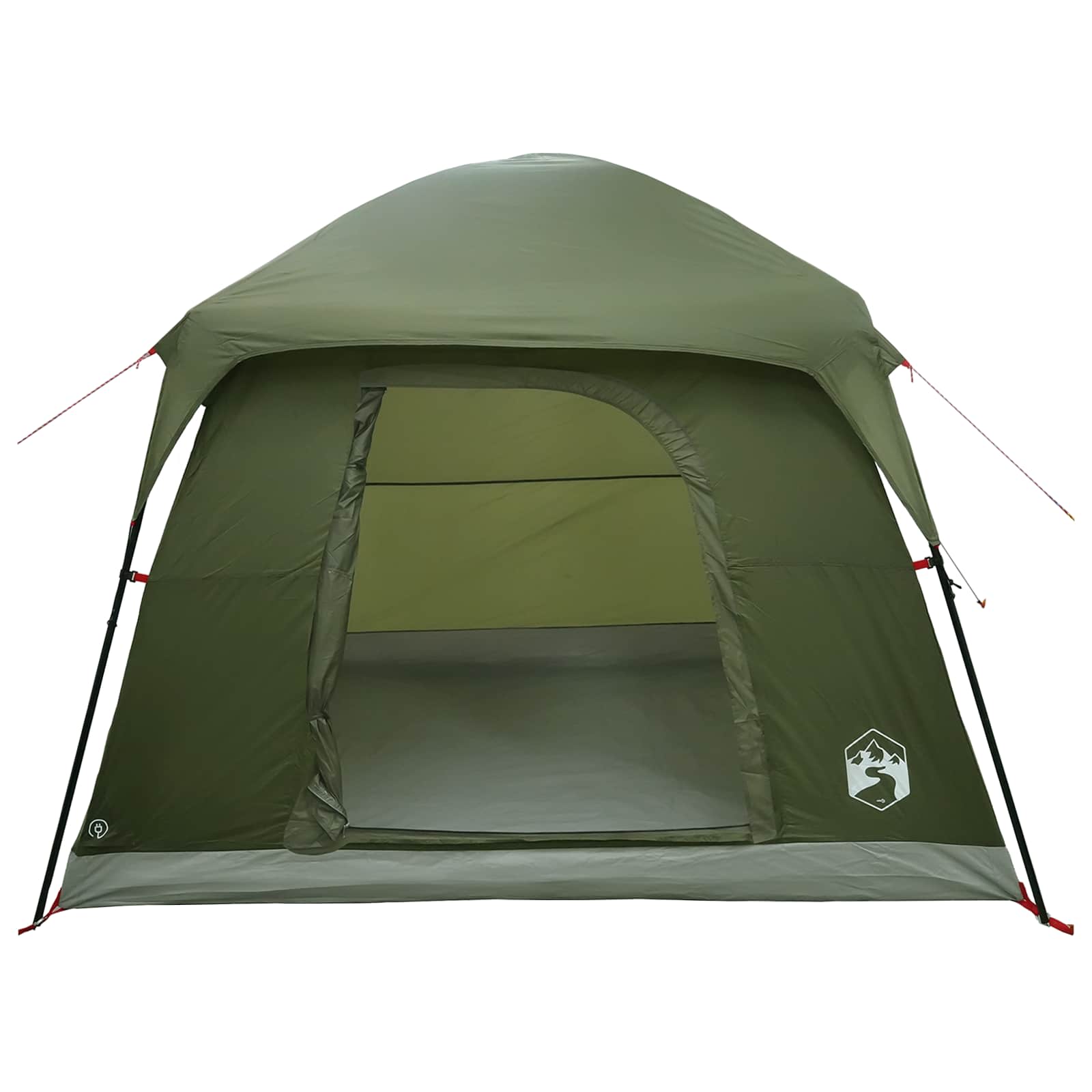 Hütten-Zelt Olive Grün 244 x 213 x 183 cm Polyester und Stahl