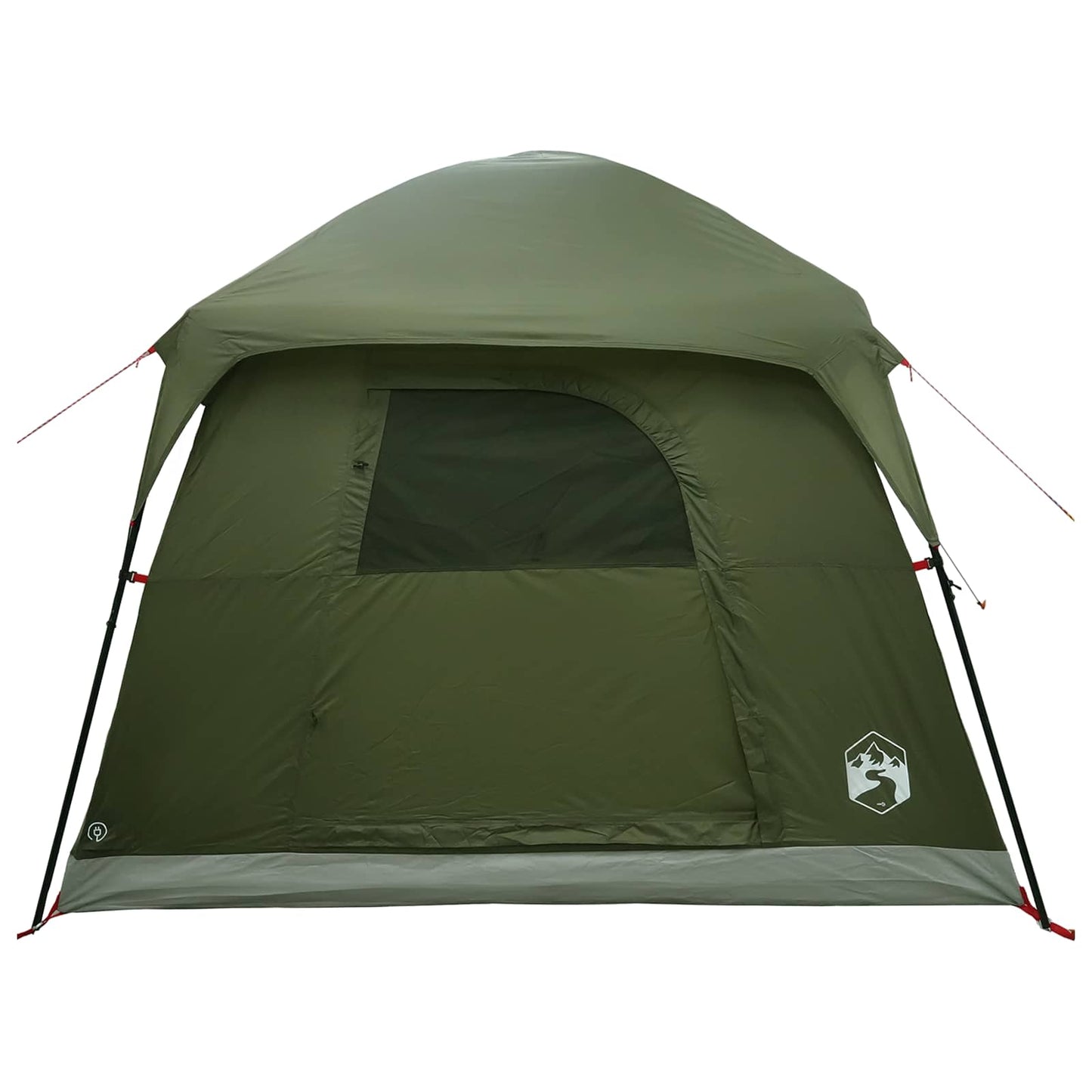 Hütten-Zelt Olive Grün 244 x 213 x 183 cm Polyester und Stahl
