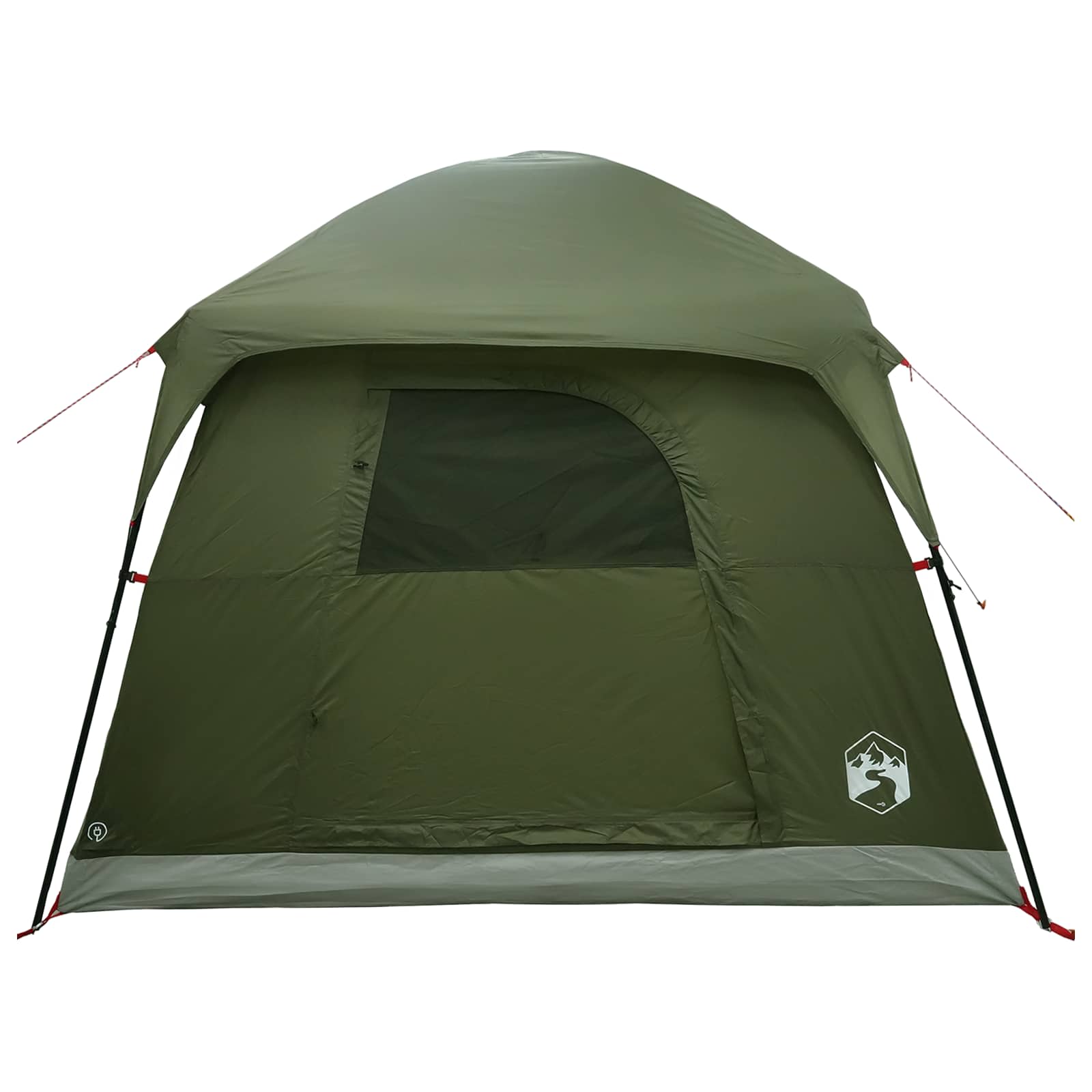 Hütten-Zelt Olive Grün 244 x 213 x 183 cm Polyester und Stahl