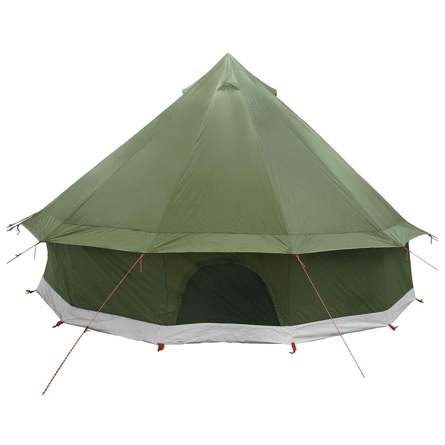 Tipi Zelt 6 Personen Olivgrün Polyester und Stahl
