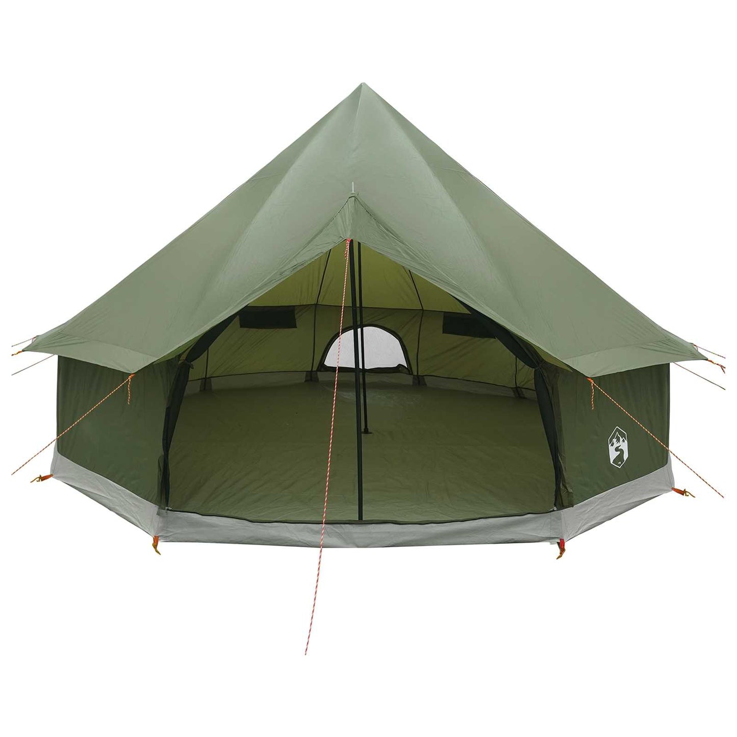 Tipi Zelt 6 Personen Olivgrün Polyester und Stahl