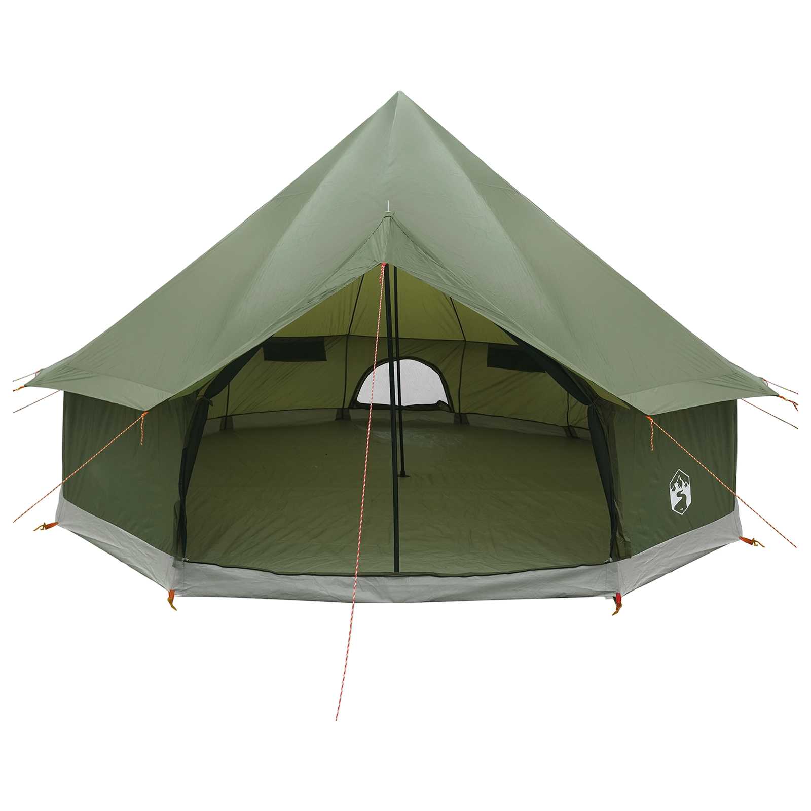 Tipi Zelt 6 Personen Olivgrün Polyester und Stahl