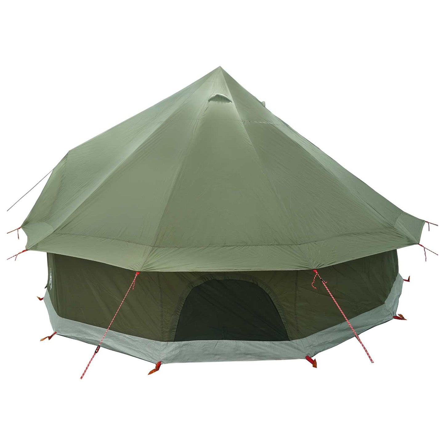 Tipi Zelt 6 Personen Olivgrün Polyester und Stahl