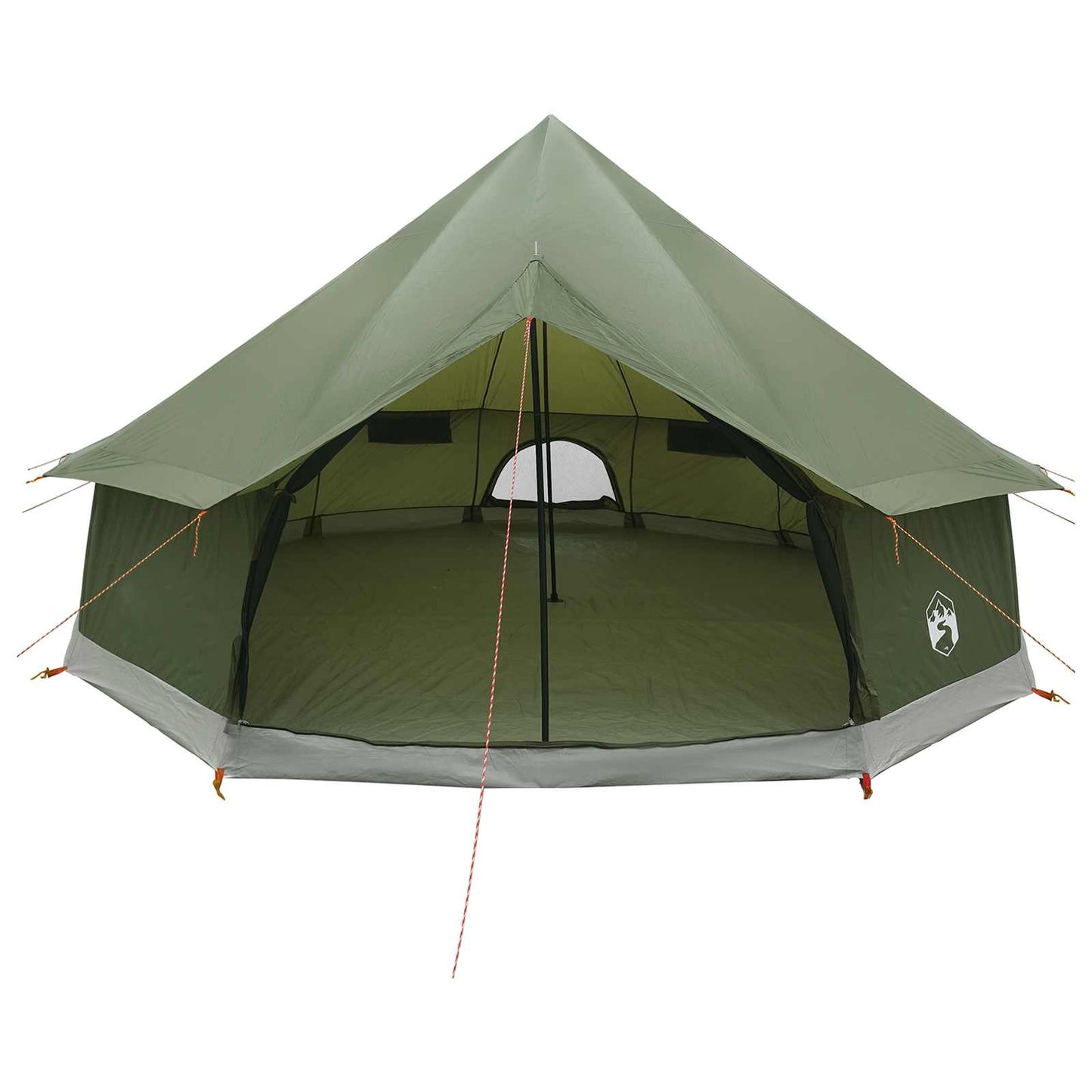 Tipi Zelt 8 Personen Olivgrün Polyester und Stahl