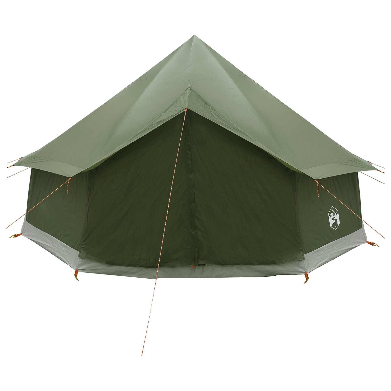 Tipi Zelt 8 Personen Olivgrün Polyester und Stahl