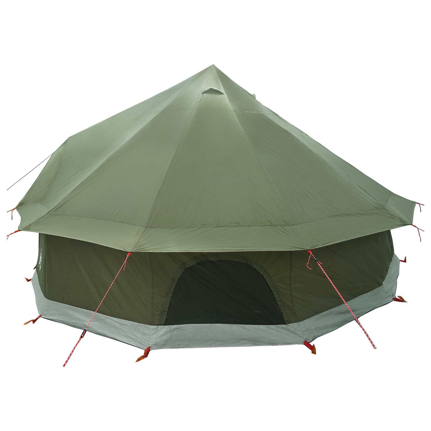 Tipi Zelt 8 Personen Olivgrün Polyester und Stahl