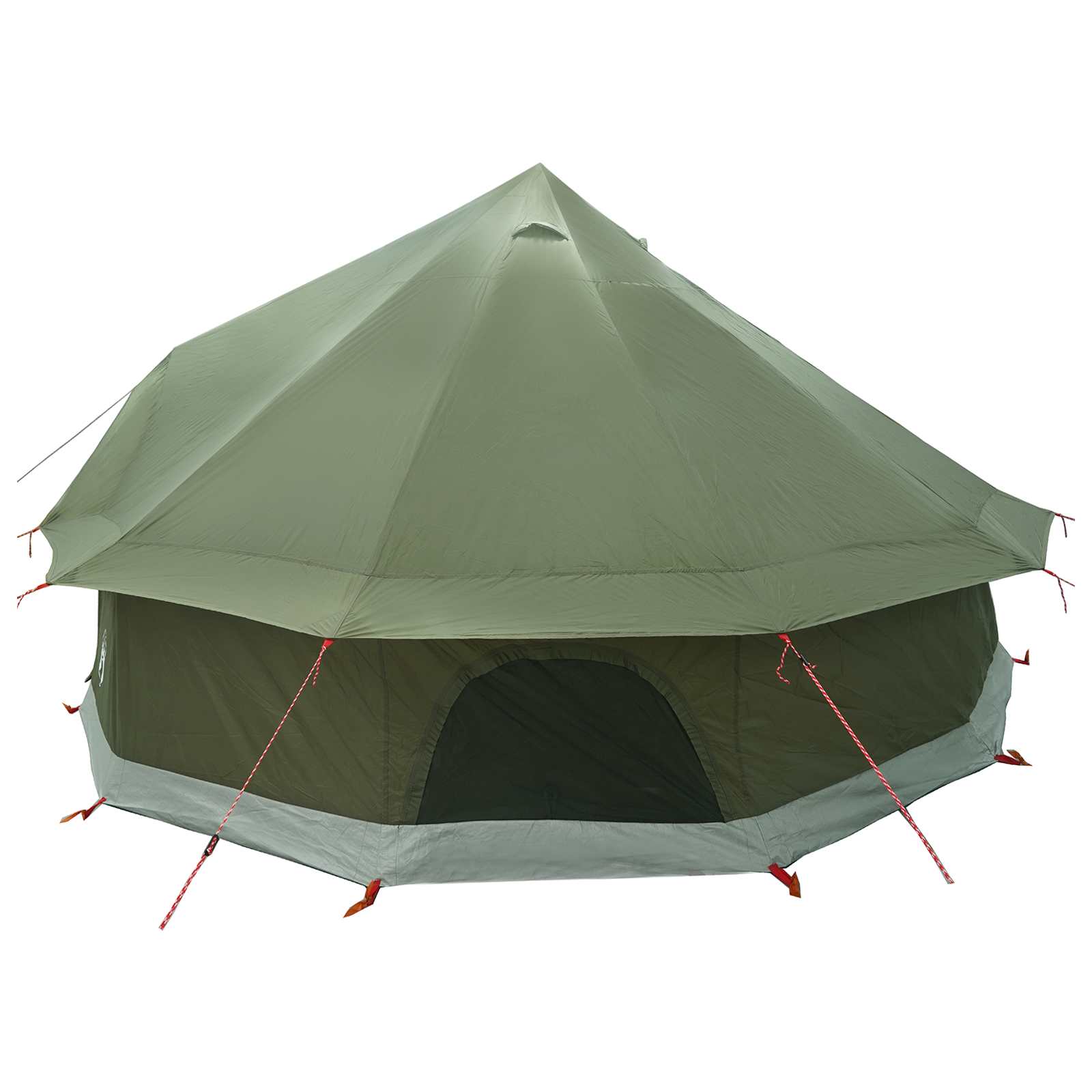 Tipi Zelt 8 Personen Olivgrün Polyester und Stahl