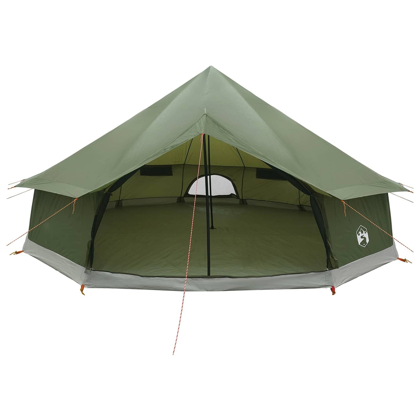 Tipi Zelt 12 Personen Olivgrün Polyester und Stahl