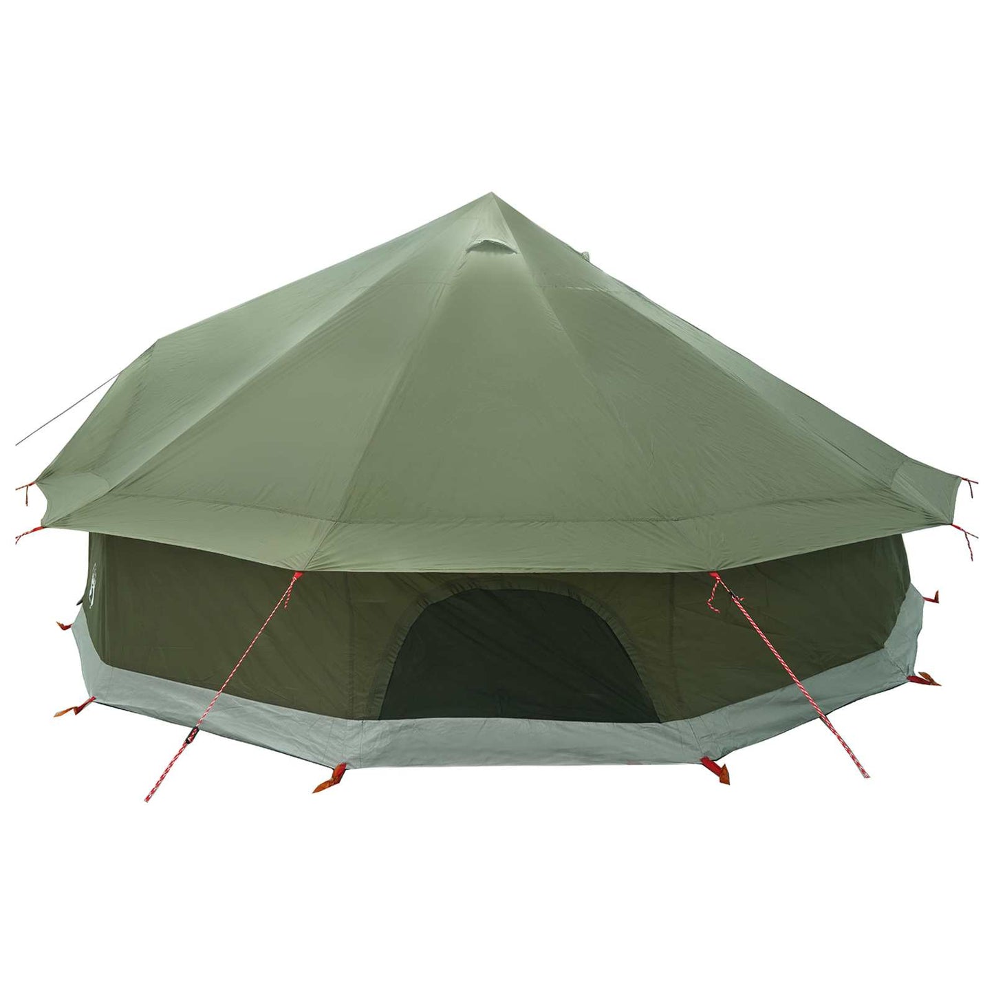 Tipi Zelt 12 Personen Olivgrün Polyester und Stahl