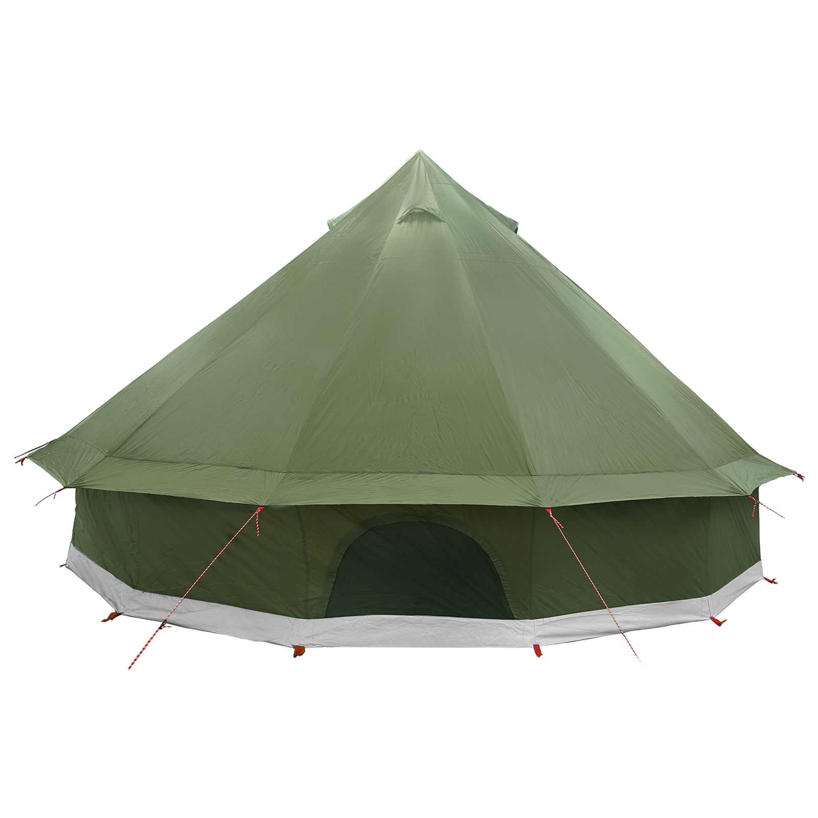 Tipi Zelt 10 Personen Olivgrün Polyester und Stahl