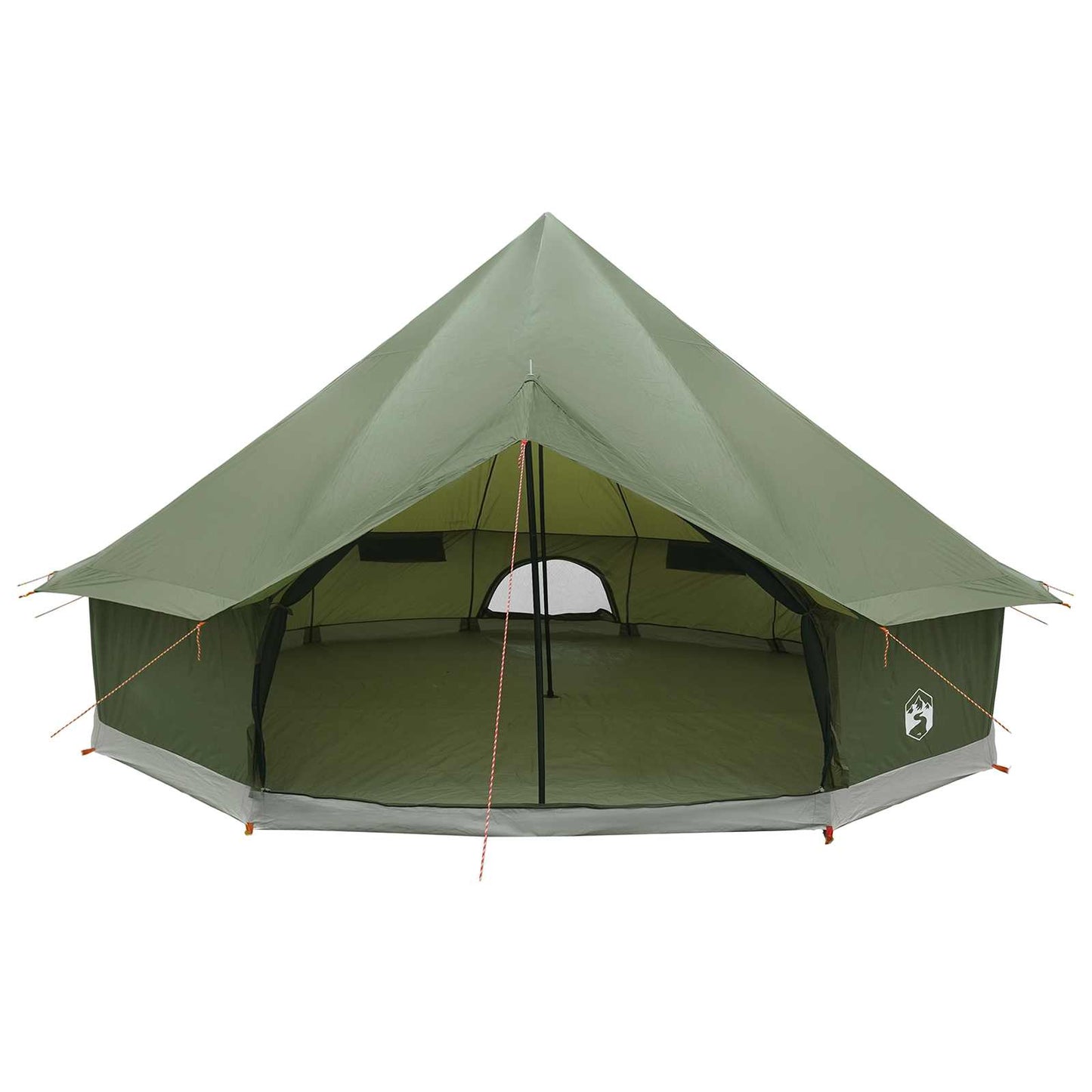Tipi Zelt 10 Personen Olivgrün Polyester und Stahl