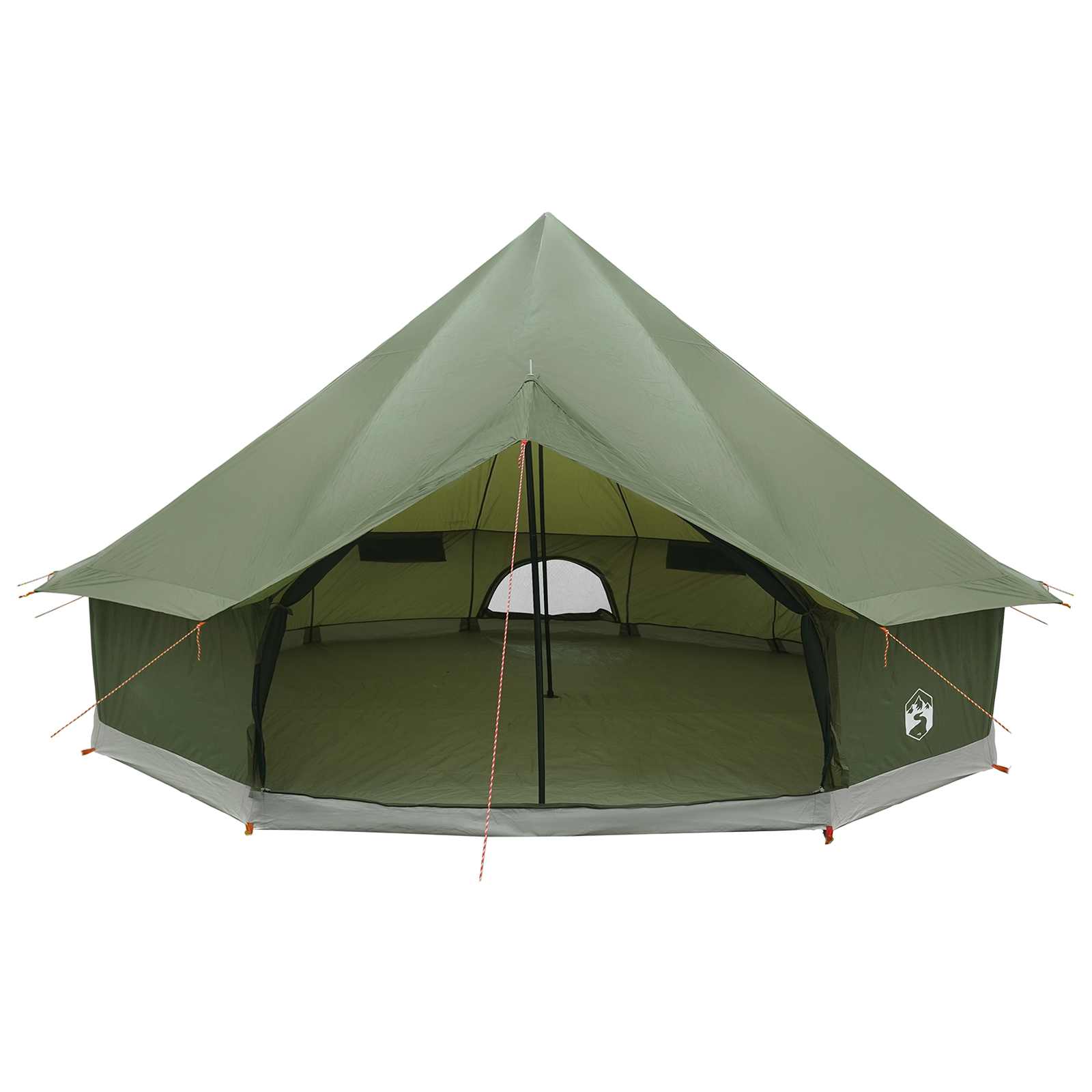 Tipi Zelt 10 Personen Olivgrün Polyester und Stahl